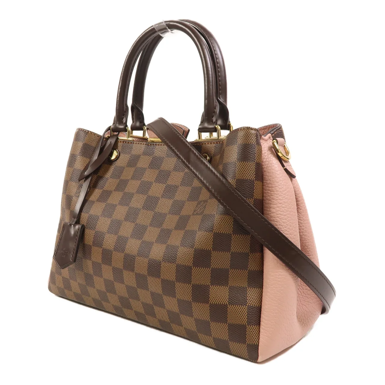 LOUIS VUITTON Brittany N41674 兩用包 塗層帆布 棕色 / 粉色 / Brown/Pink 塗層帆布 中古品B - 縮圖 3