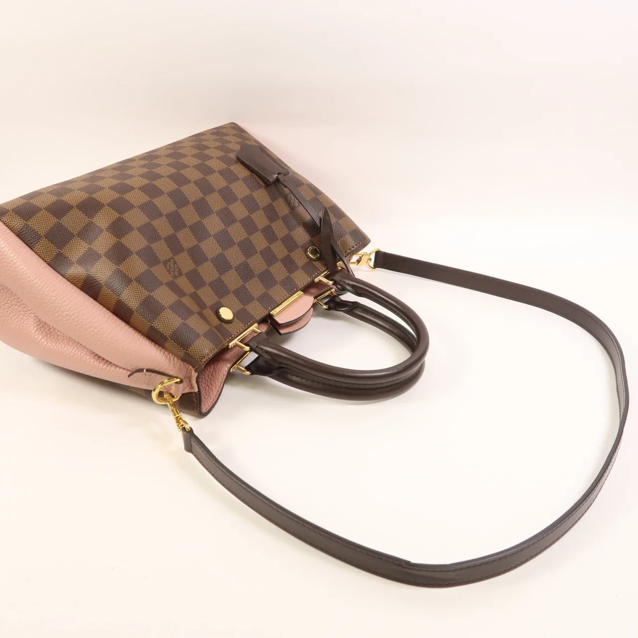 LOUIS VUITTON Brittany N41674 兩用包 塗層帆布 棕色 / 粉色 / Brown/Pink 塗層帆布 中古品B - 縮圖 9