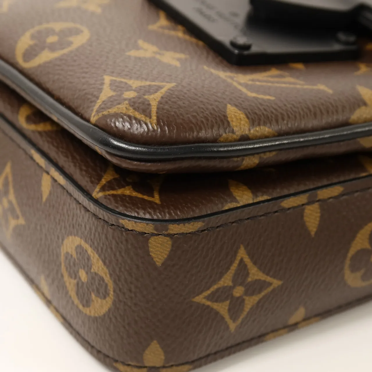 LOUIS VUITTON S-Lock M81522 Shoulder Bag Coated Canvas 棕色 / Brown/Black Coated Canvas Rank A - Thumbnail 10