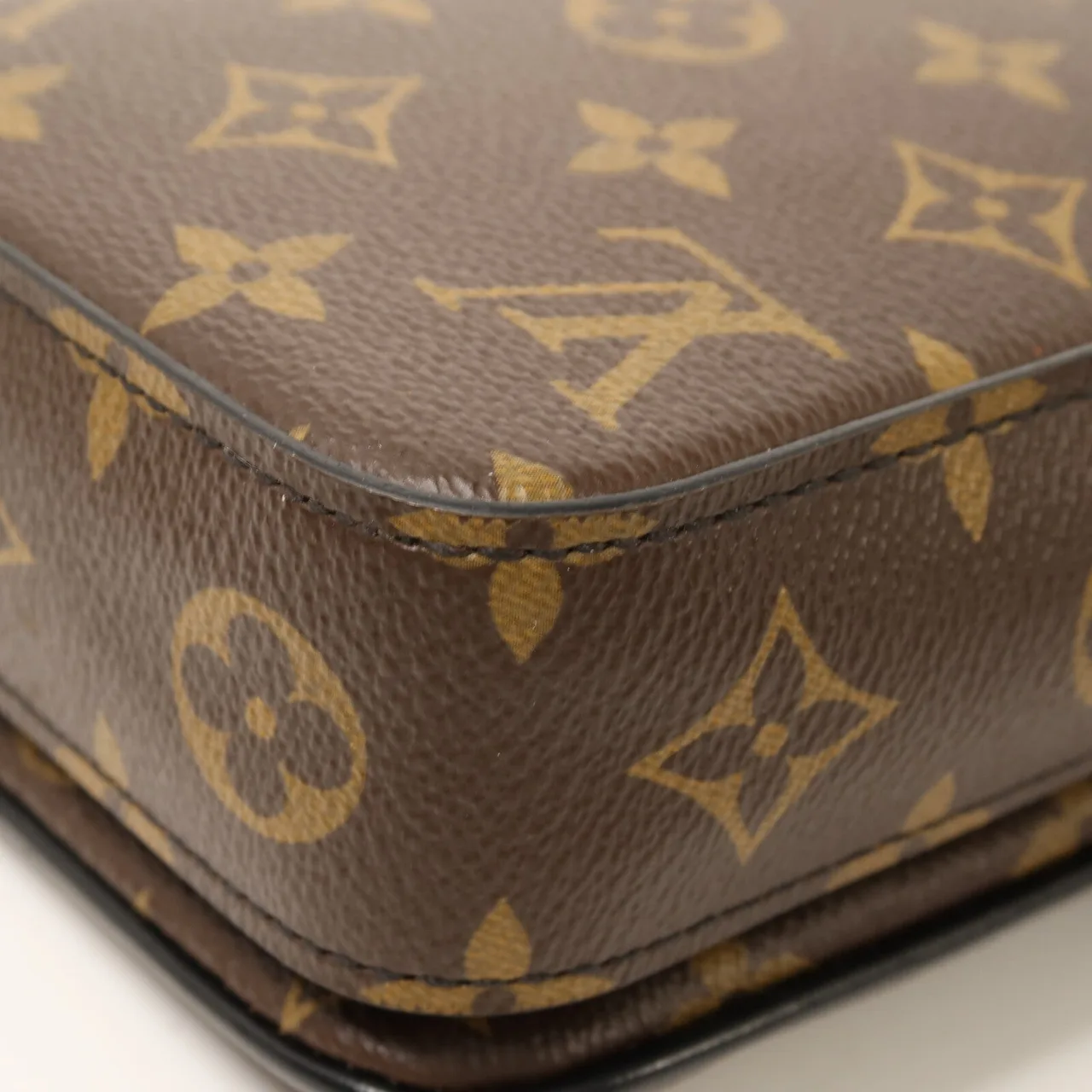 LOUIS VUITTON S-Lock M81522 Shoulder Bag Coated Canvas 棕色 / Brown/Black Coated Canvas Rank A - Thumbnail 12