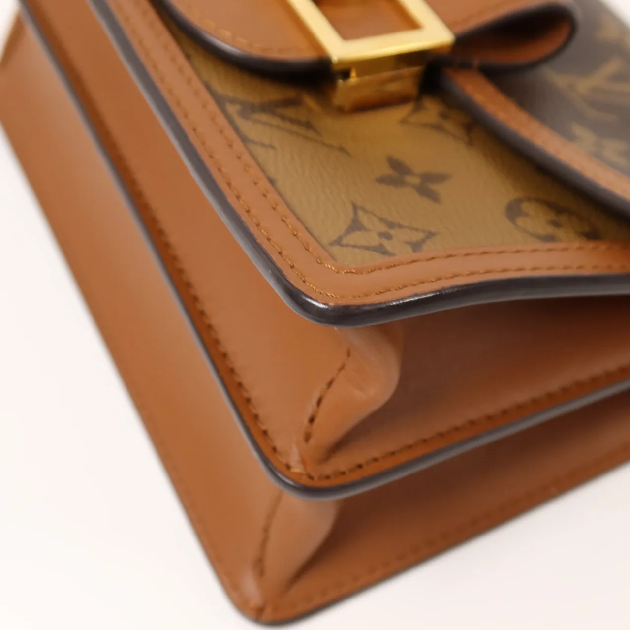 LOUIS VUITTON Mini Dauphine M44580 Shoulder Bag Coated Canvas 棕色 / Brown Coated Canvas Rank A - Thumbnail 11