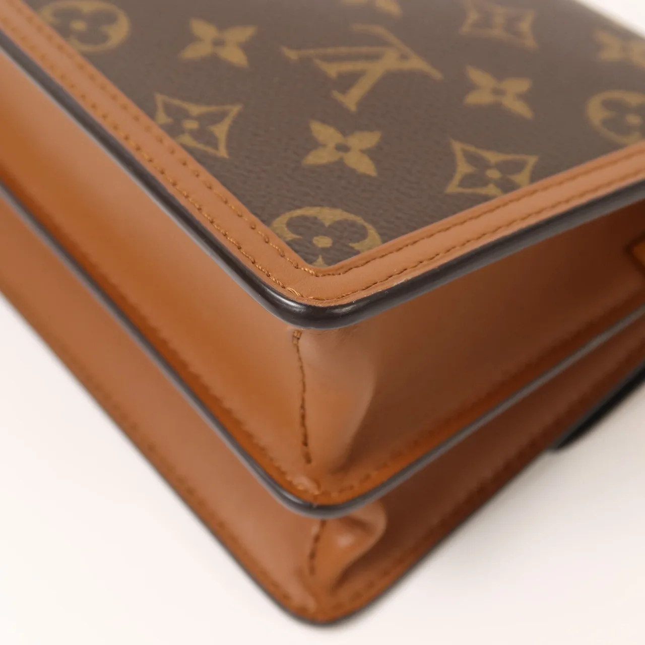 LOUIS VUITTON Mini Dauphine M44580 Shoulder Bag Coated Canvas 棕色 / Brown Coated Canvas Rank A - Thumbnail 13