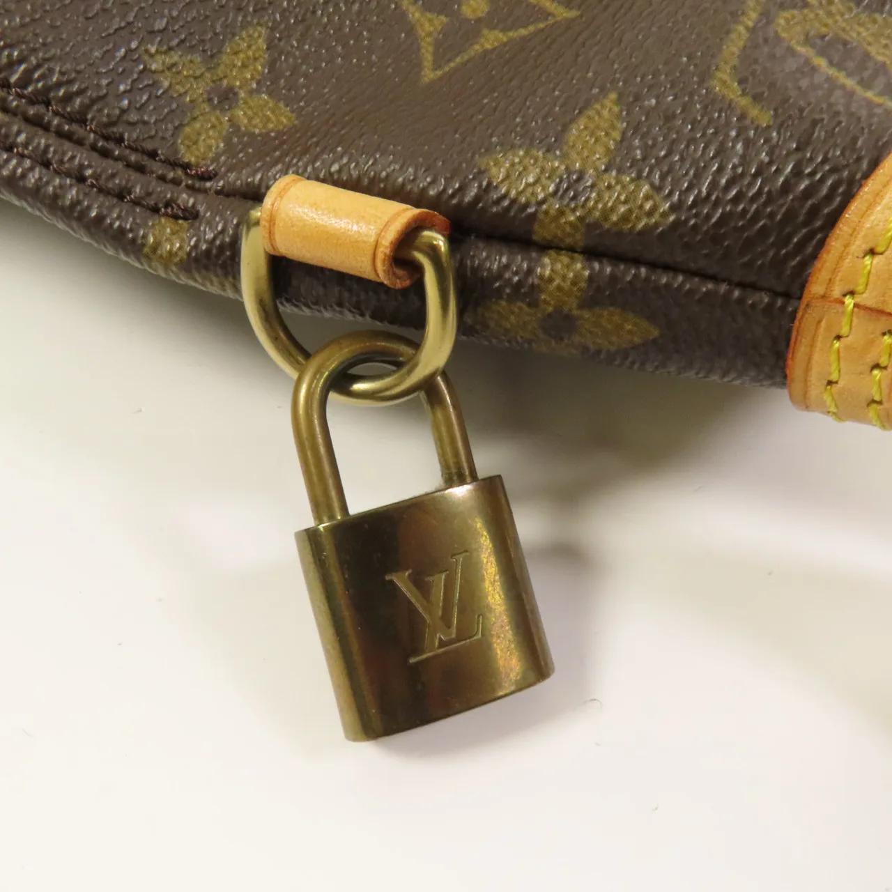 LOUIS VUITTON Lockit M40104 Handbag Coated Canvas 棕色 Coated Canvas Rank B - Thumbnail 7