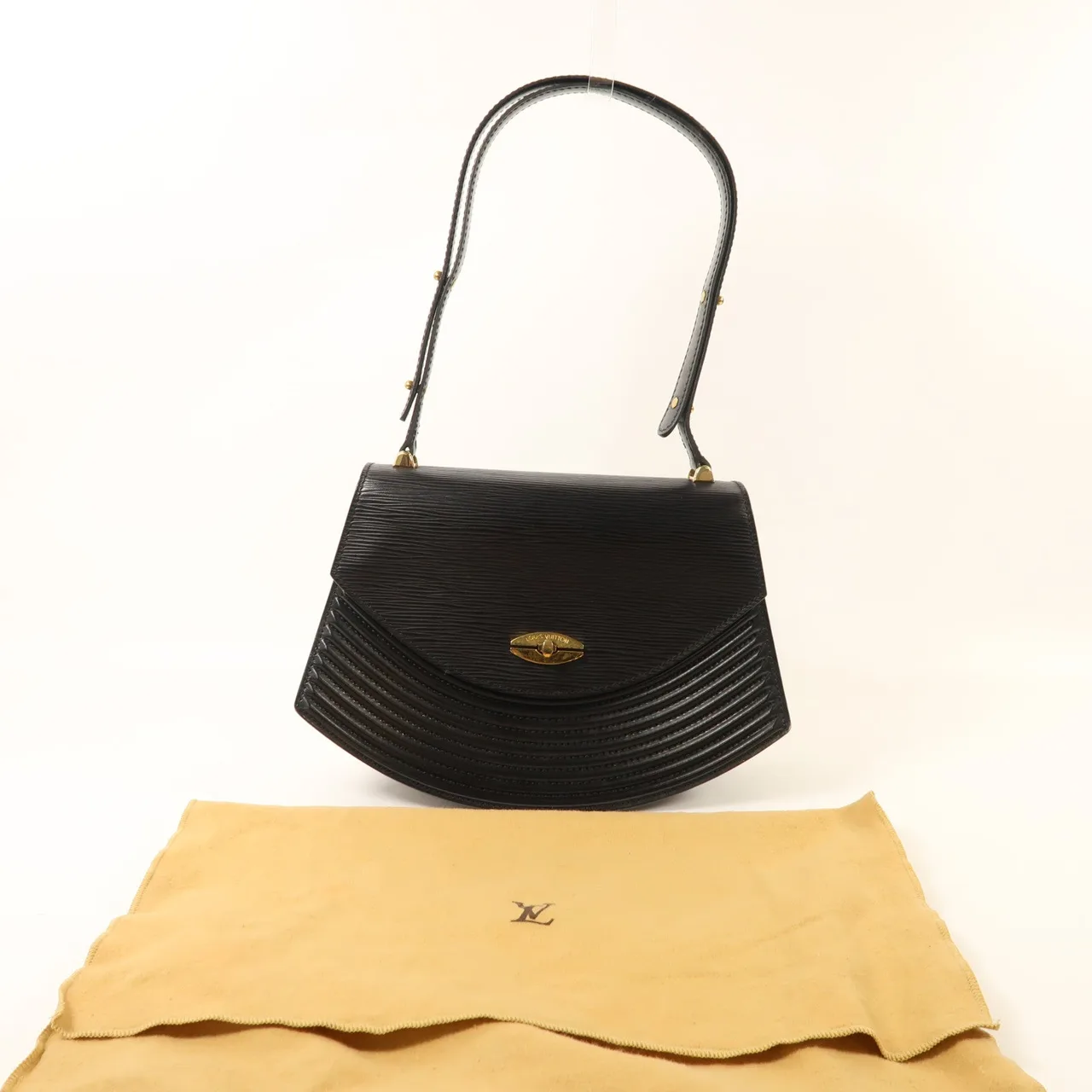 LOUIS VUITTON M52482 肩背包 皮革 黑色 / Black 皮革 中古品B - 縮圖 9