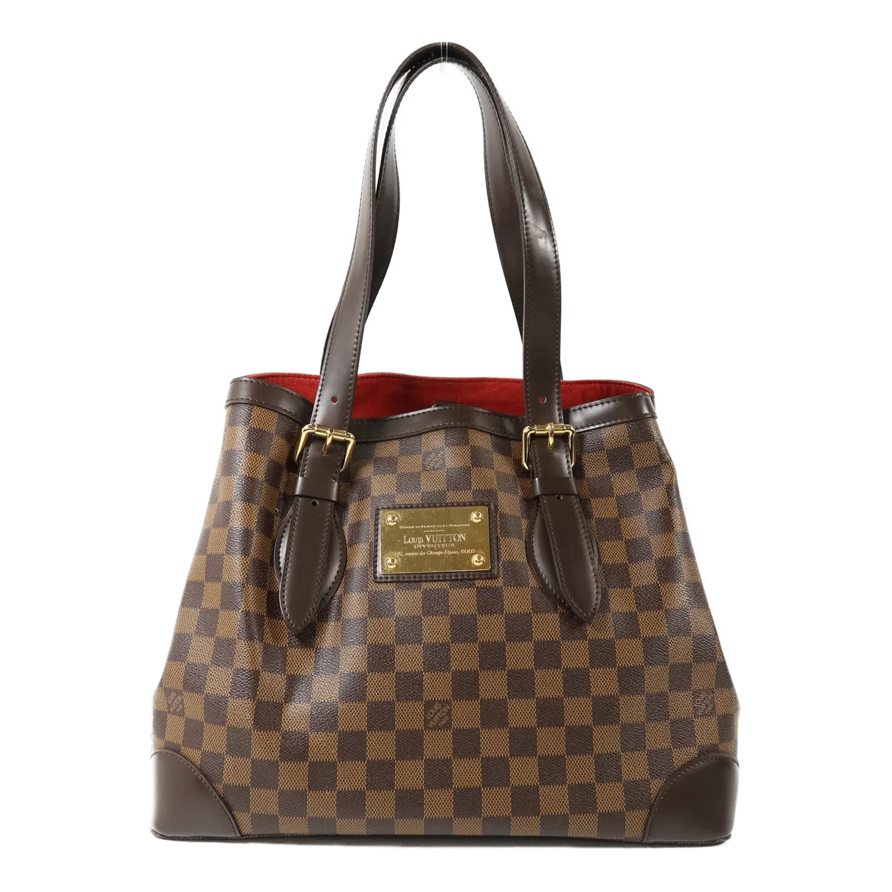 LOUIS VUITTON Hampstead N51204 Tote Bag Coated Canvas 棕色