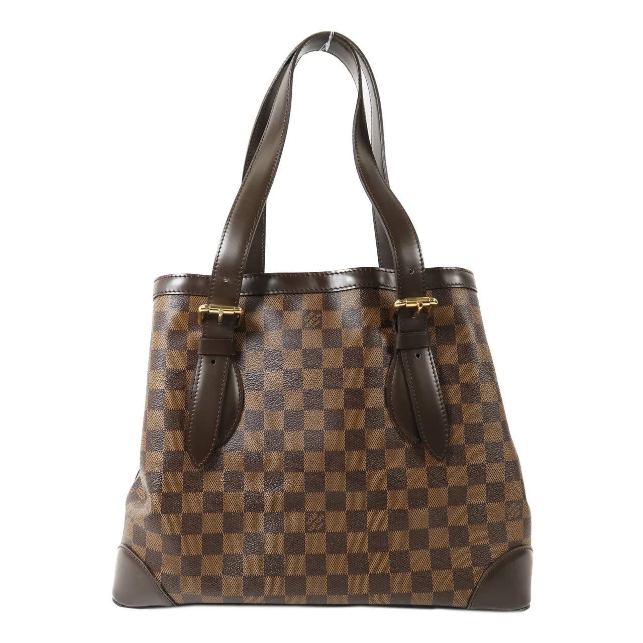 LOUIS VUITTON Hampstead N51204 Tote Bag Coated Canvas 棕色 Coated Canvas Rank A - Thumbnail 2