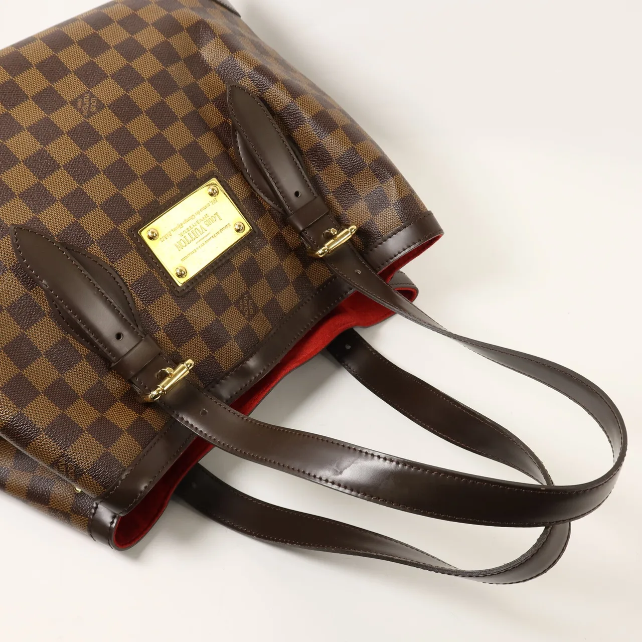 LOUIS VUITTON Hampstead N51204 Tote Bag Coated Canvas 棕色 Coated Canvas Rank A - Thumbnail 8