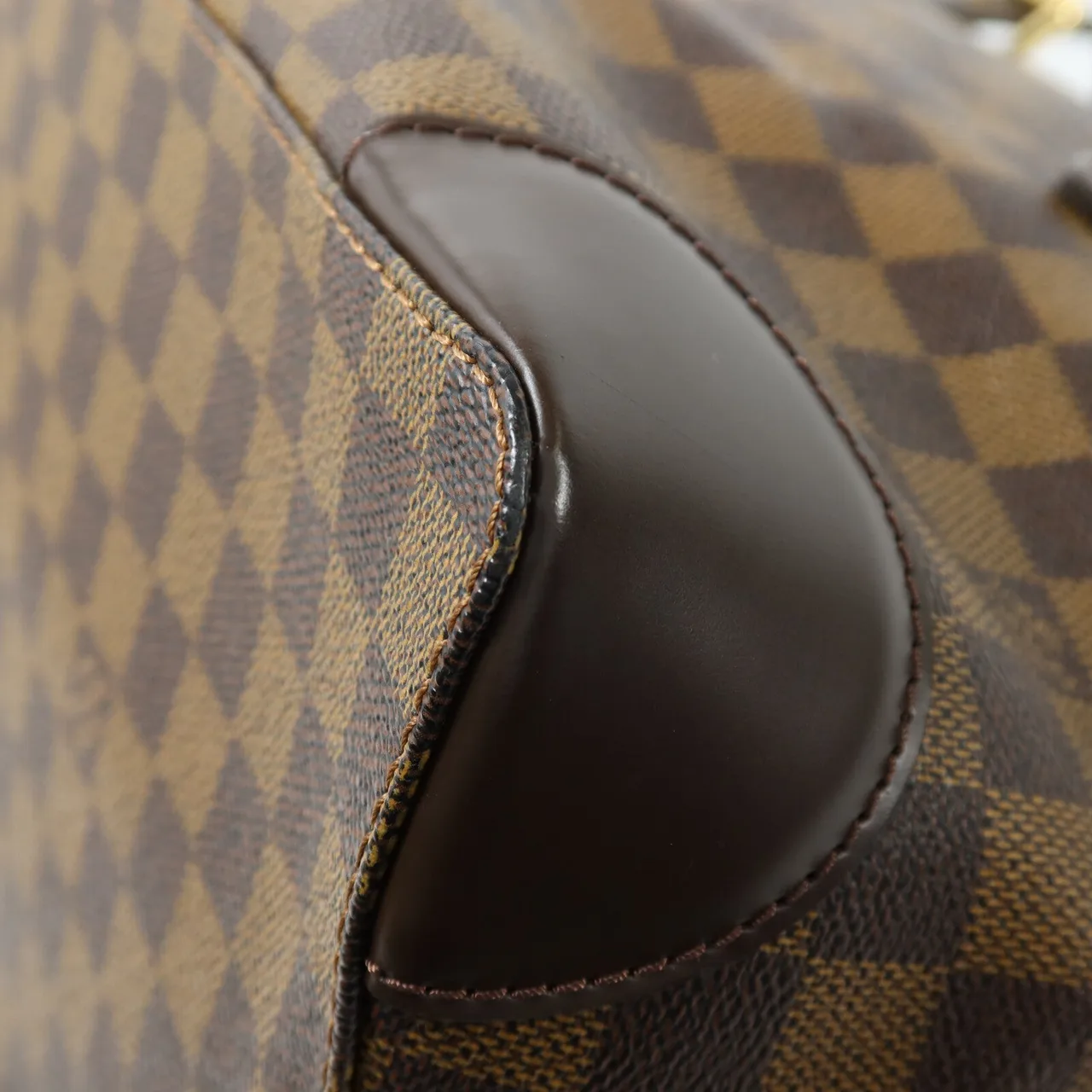 LOUIS VUITTON Hampstead N51204 Tote Bag Coated Canvas 棕色 Coated Canvas Rank A - Thumbnail 13