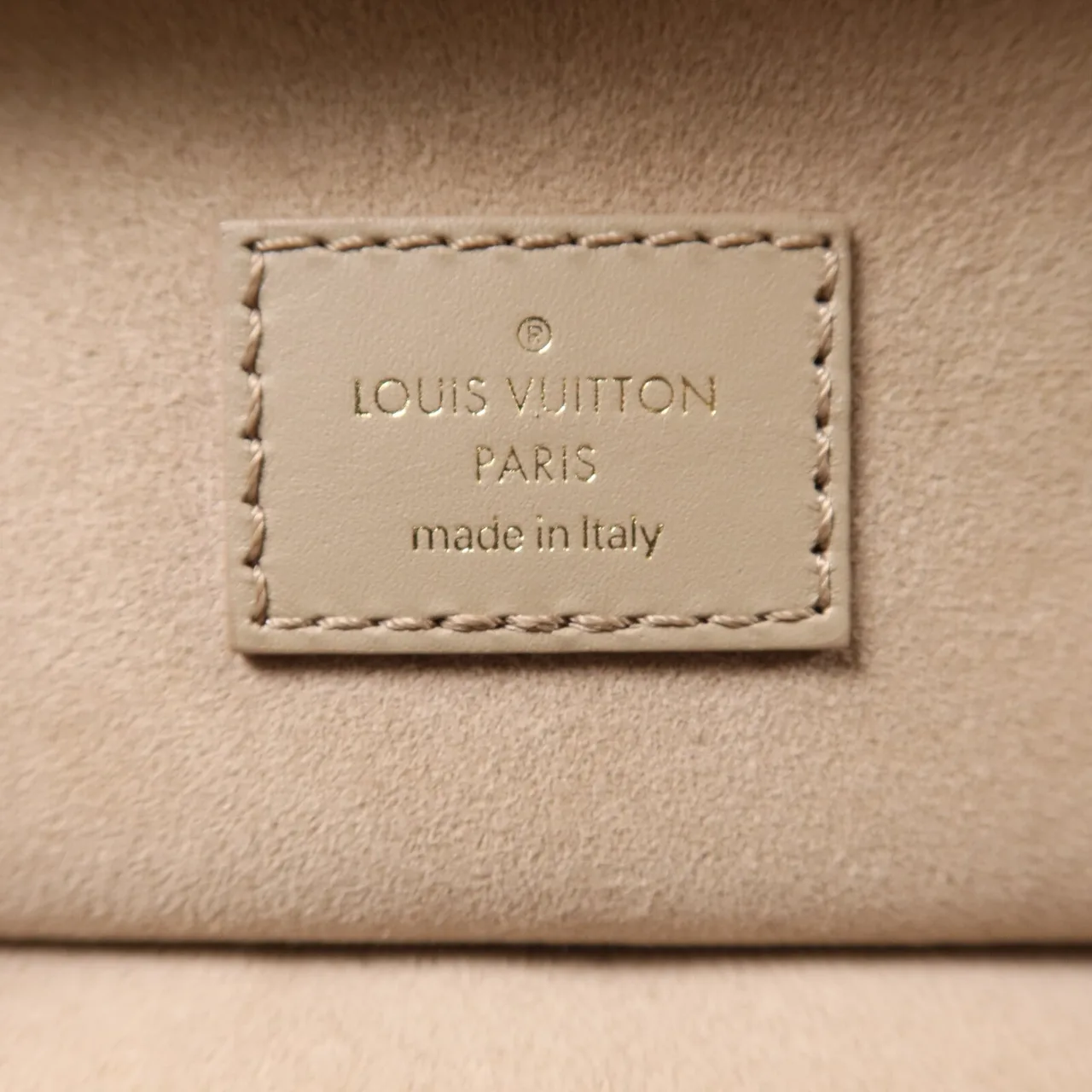 LOUIS VUITTON Vanity M45608 2-Way Bag Calfskin 米色 Calfskin Rank A - Thumbnail 6