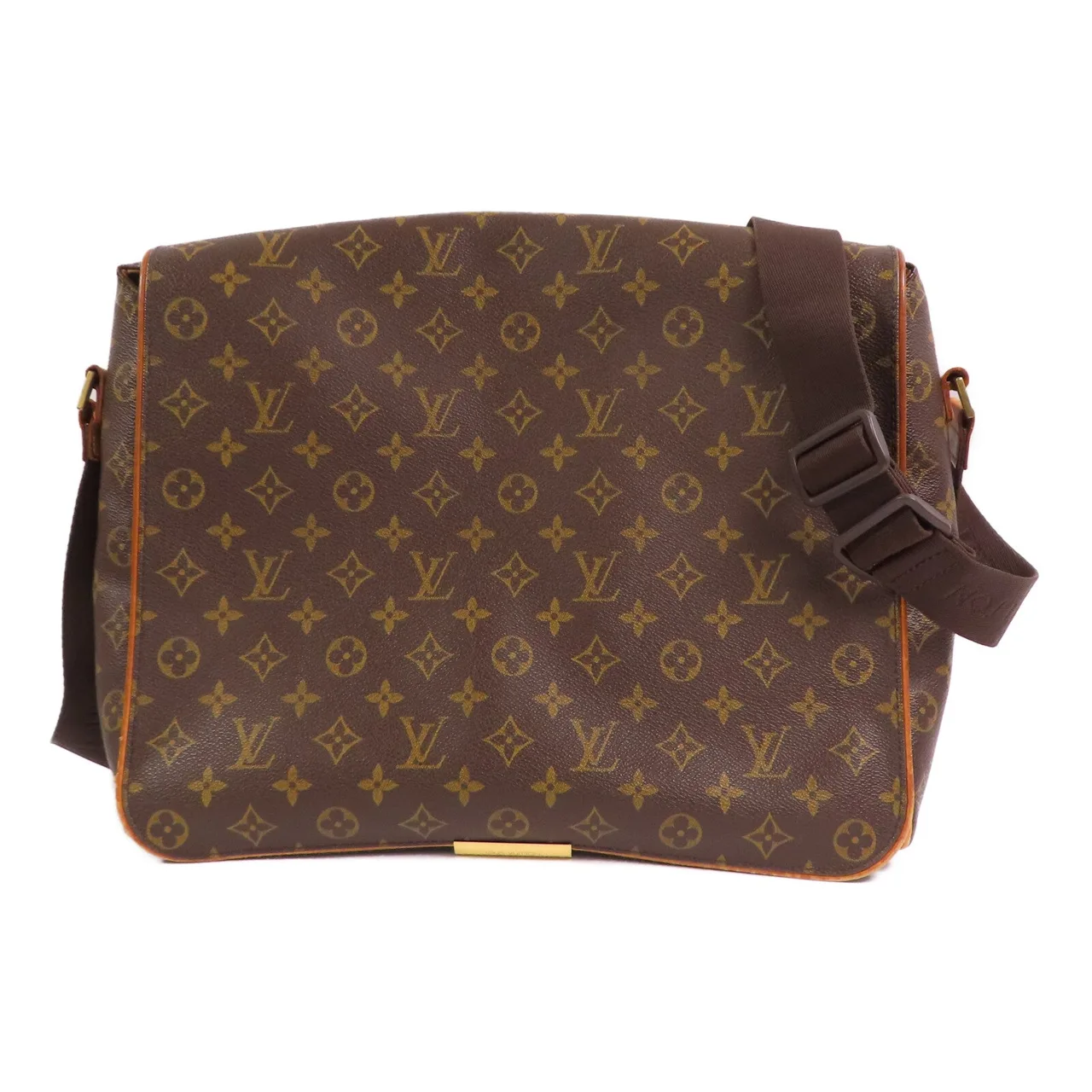 LOUIS VUITTON M45257 Shoulder Bag Coated Canvas 棕色