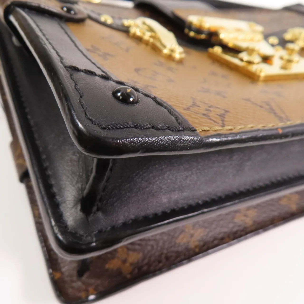 LOUIS VUITTON Trunk M43596 Shoulder Bag Coated Canvas 棕色 Coated Canvas Rank B - Thumbnail 6