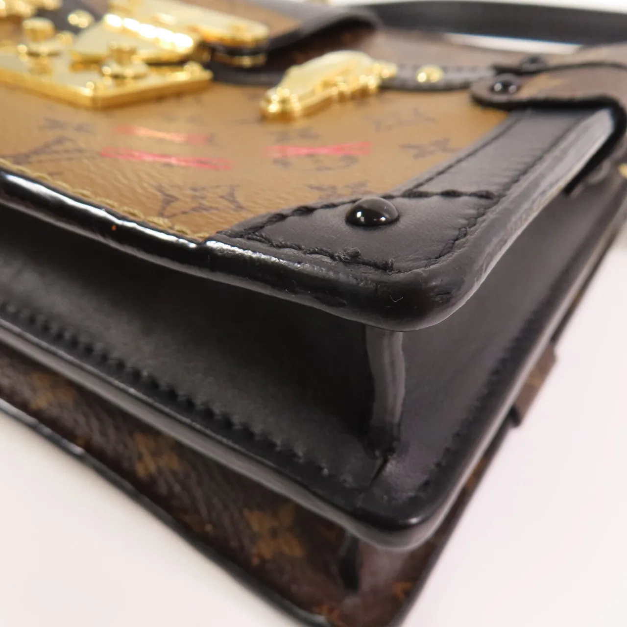 LOUIS VUITTON Trunk M43596 Shoulder Bag Coated Canvas 棕色 Coated Canvas Rank B - Thumbnail 7