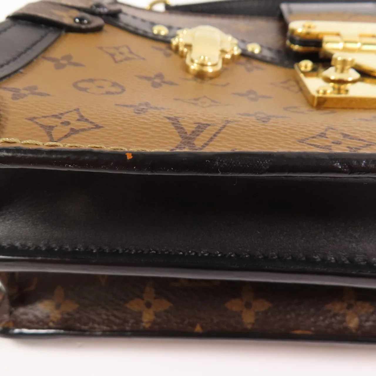 LOUIS VUITTON Trunk M43596 Shoulder Bag Coated Canvas 棕色 Coated Canvas Rank B - Thumbnail 8