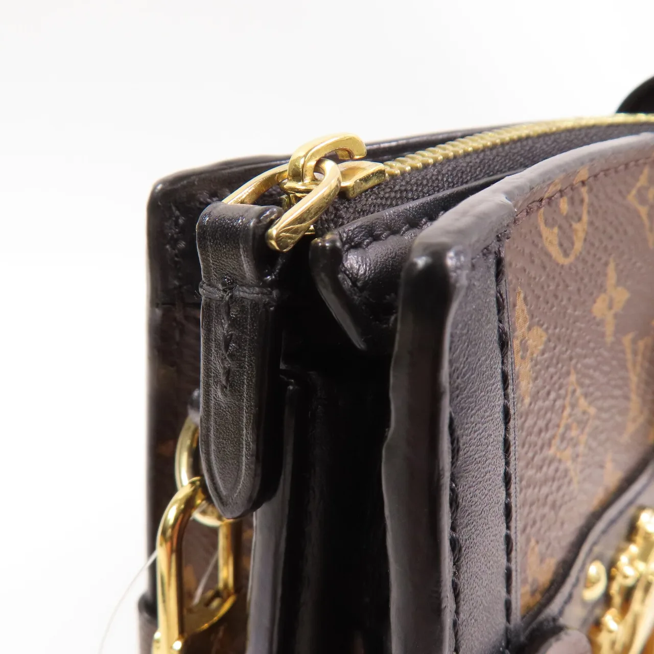 LOUIS VUITTON Trunk M43596 Shoulder Bag Coated Canvas 棕色 Coated Canvas Rank B - Thumbnail 14