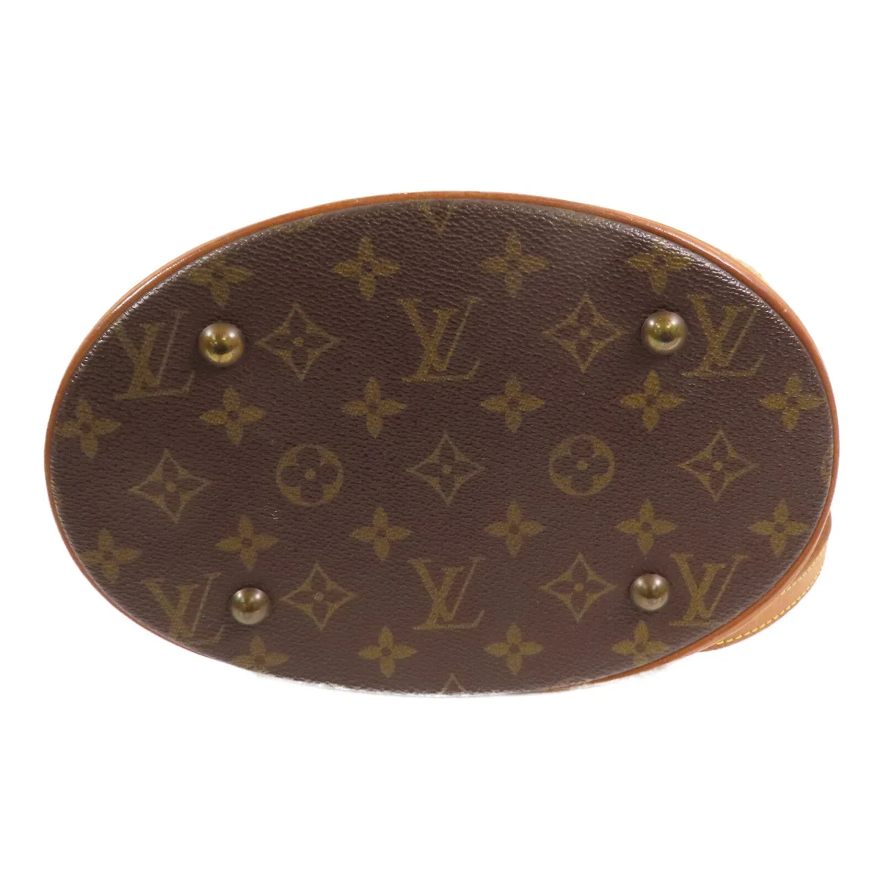 LOUIS VUITTON Petit Bucket M42238 Shoulder Bag Coated Canvas 棕色 Coated Canvas Rank C - Thumbnail 5