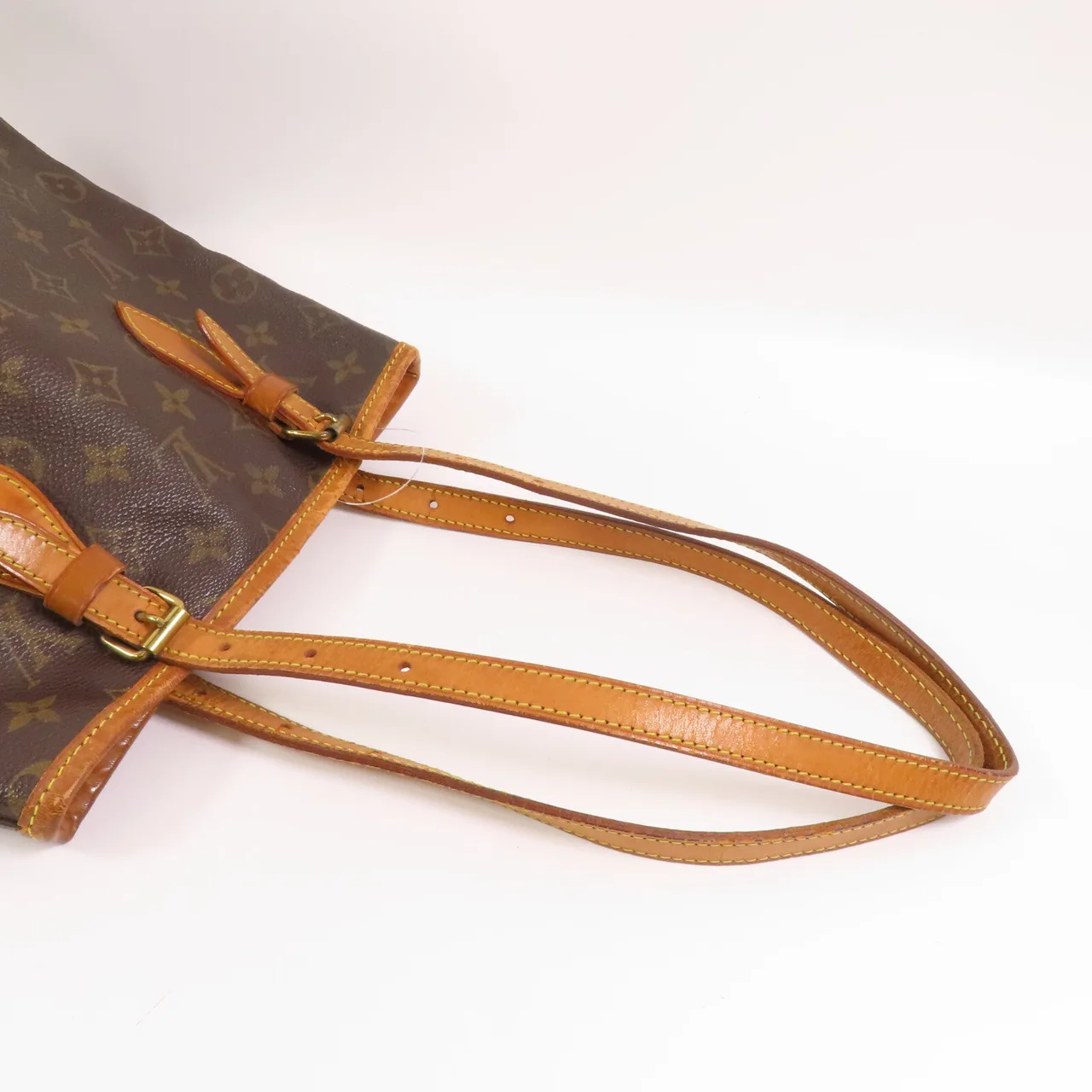 LOUIS VUITTON Petit Bucket M42238 Shoulder Bag Coated Canvas 棕色 Coated Canvas Rank C - Thumbnail 6