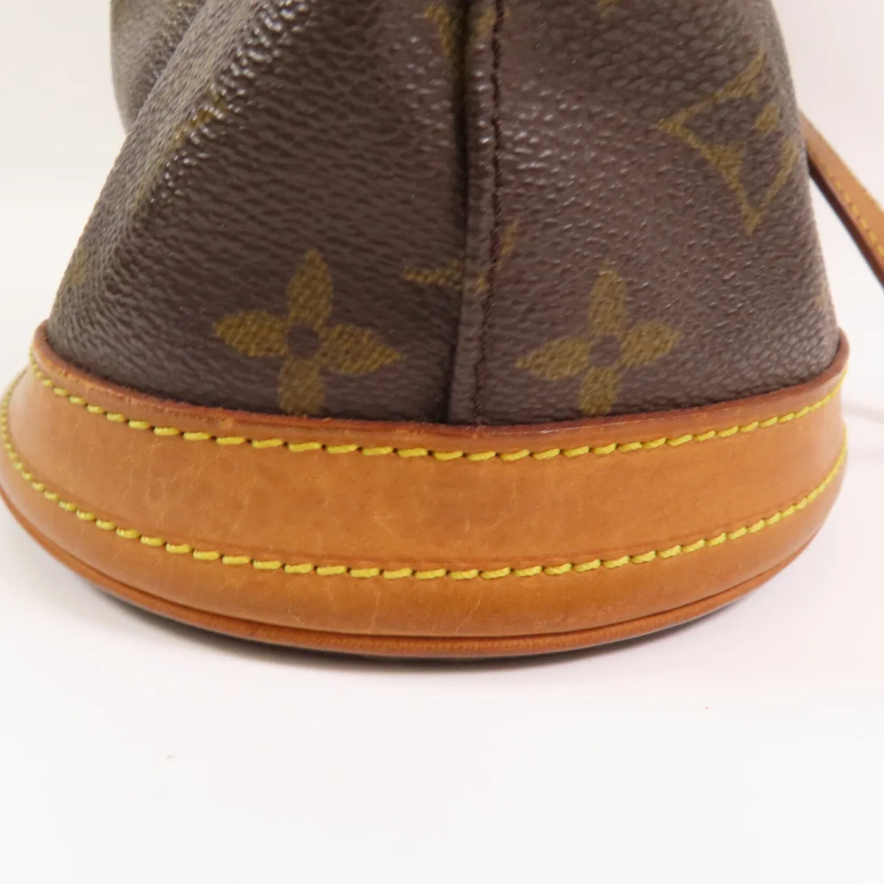 LOUIS VUITTON Petit Bucket M42238 Shoulder Bag Coated Canvas 棕色 Coated Canvas Rank C - Thumbnail 15