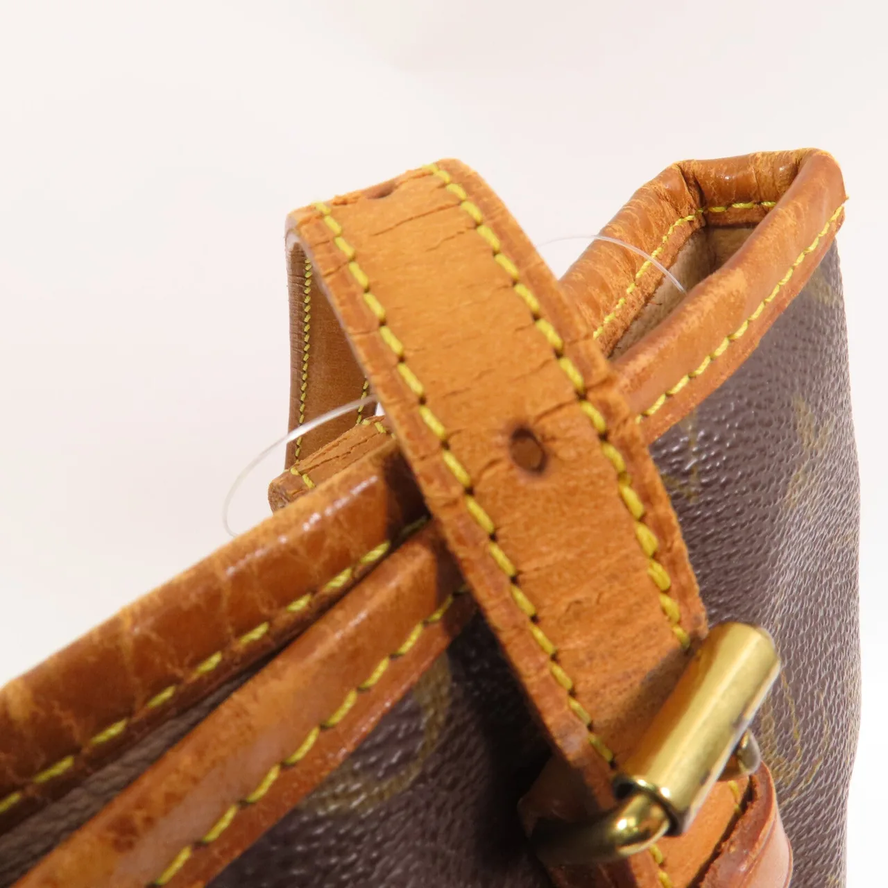 LOUIS VUITTON Petit Bucket M42238 Shoulder Bag Coated Canvas 棕色 Coated Canvas Rank C - Thumbnail 17
