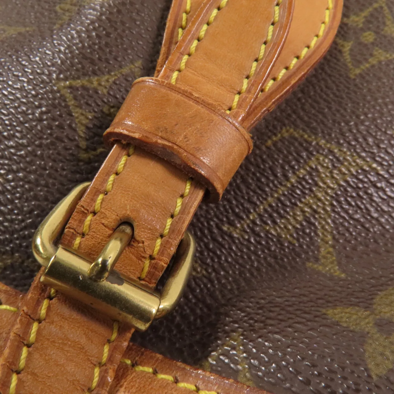 LOUIS VUITTON Petit Bucket M42238 Shoulder Bag Coated Canvas 棕色 Coated Canvas Rank C - Thumbnail 27