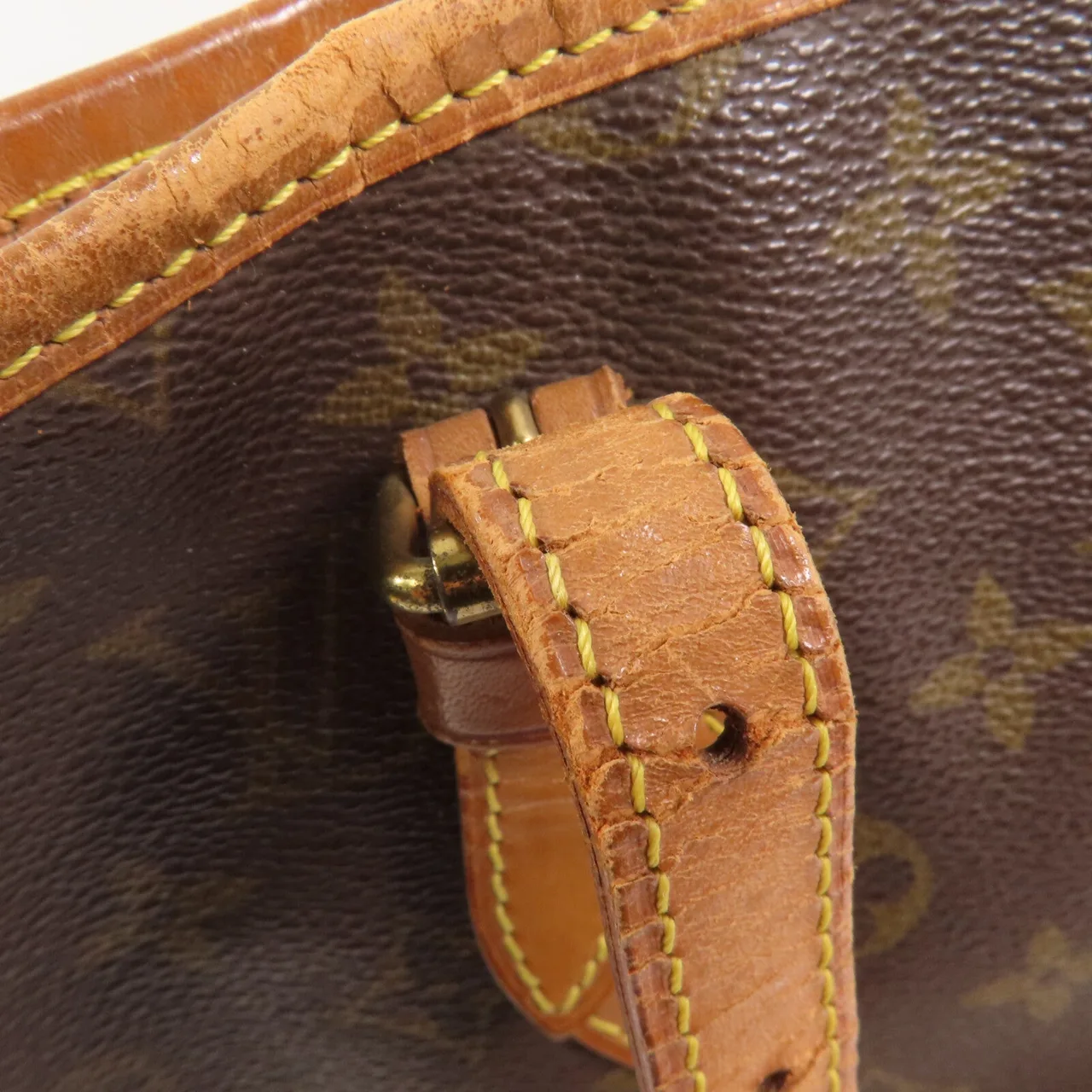 LOUIS VUITTON Petit Bucket M42238 Shoulder Bag Coated Canvas 棕色 Coated Canvas Rank C - Thumbnail 32