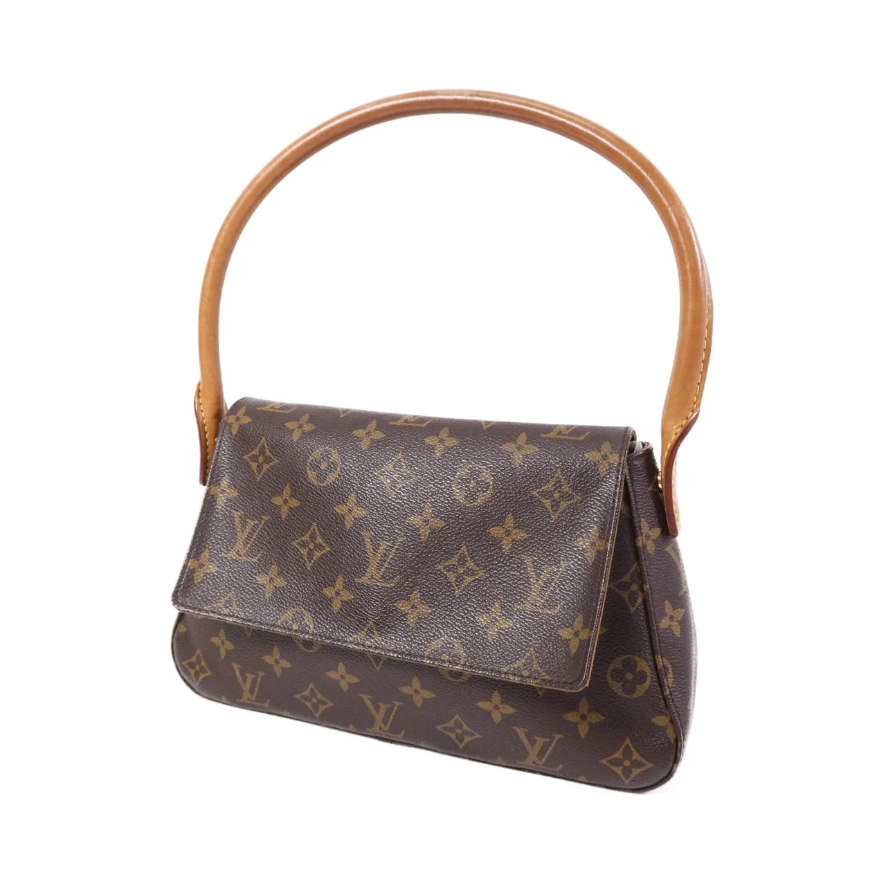 LOUIS VUITTON Loop M51147 Shoulder Bag Coated Canvas 棕色 Coated Canvas Rank B - Thumbnail 3