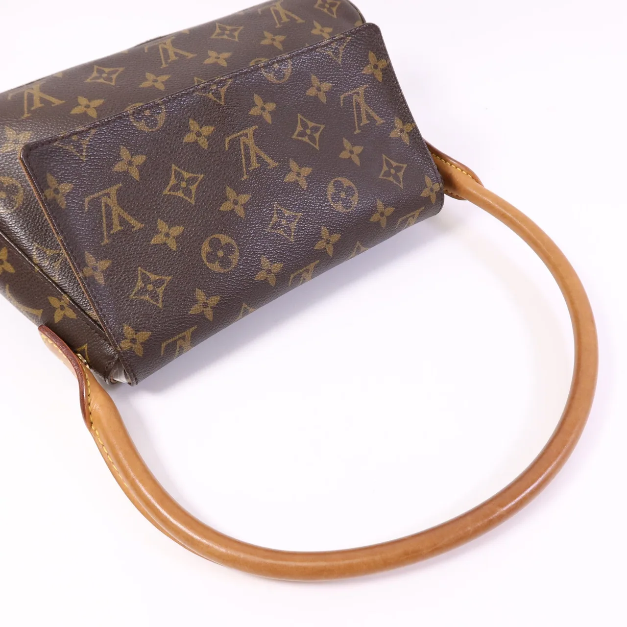 LOUIS VUITTON Loop M51147 Shoulder Bag Coated Canvas 棕色 Coated Canvas Rank B - Thumbnail 9