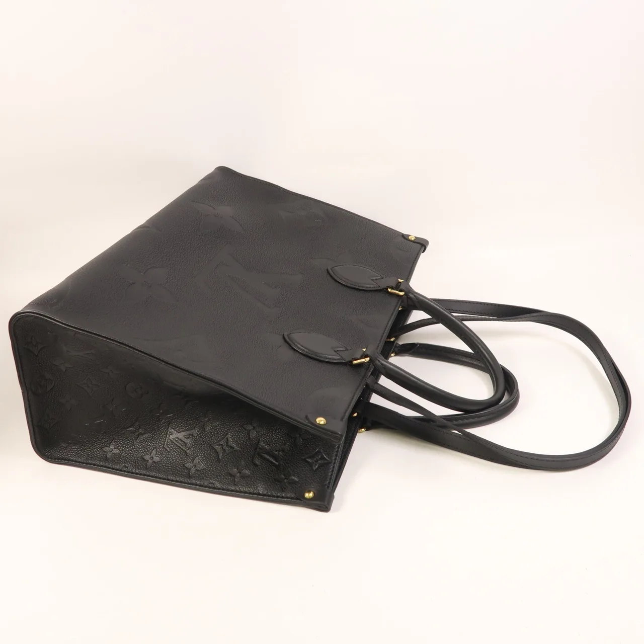 LOUIS VUITTON OnTheGo M45595 2-Way Bag Calfskin 黑色 / Black Calfskin Rank A - Thumbnail 7