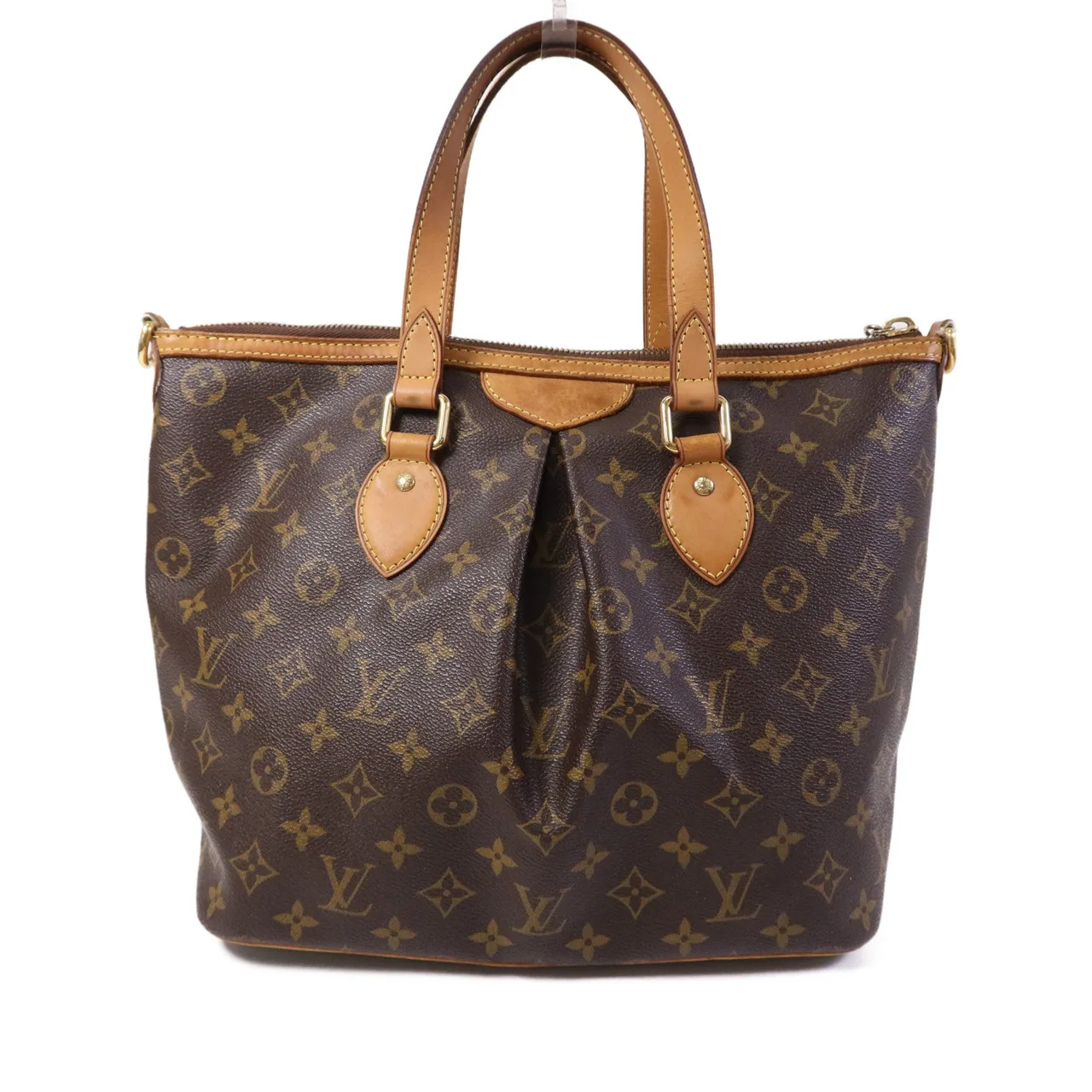 LOUIS VUITTON Palermo M40146 2-Way Bag Coated Canvas 棕色 Coated Canvas Rank B - Thumbnail 2