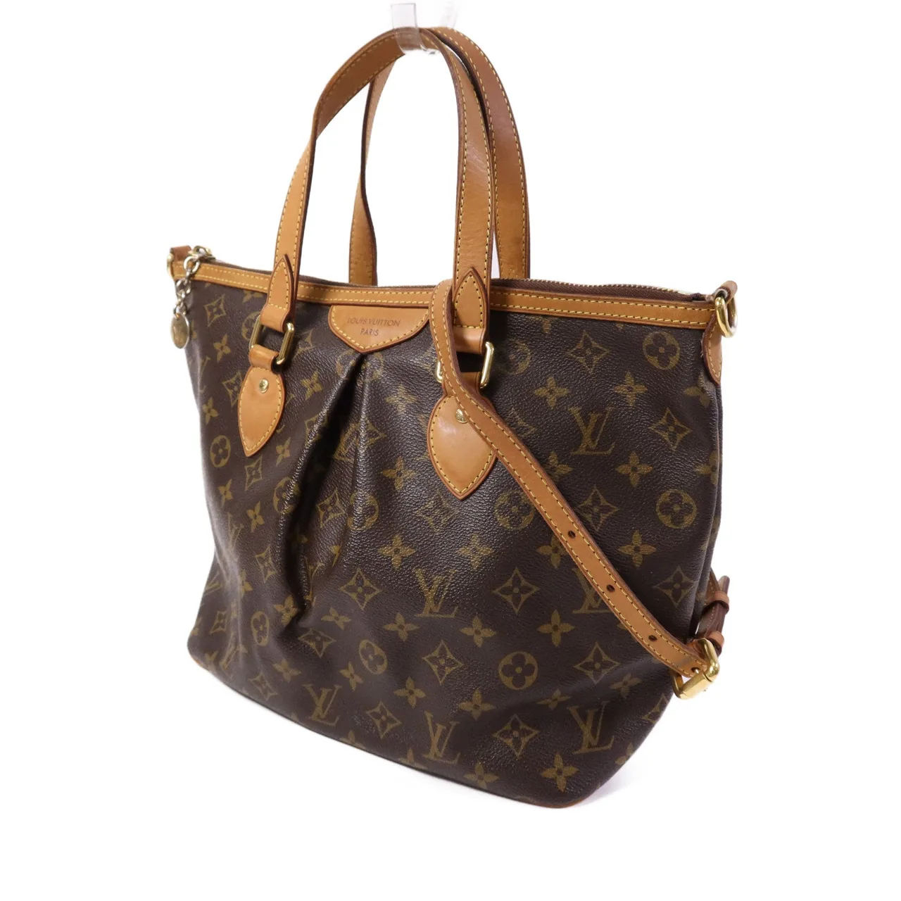 LOUIS VUITTON Palermo M40146 2-Way Bag Coated Canvas 棕色 Coated Canvas Rank B - Thumbnail 3
