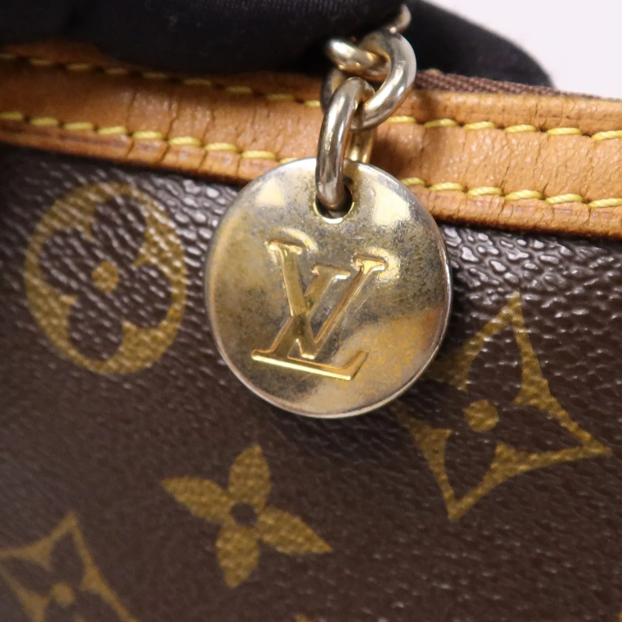 LOUIS VUITTON Palermo M40146 2-Way Bag Coated Canvas 棕色 Coated Canvas Rank B - Thumbnail 10