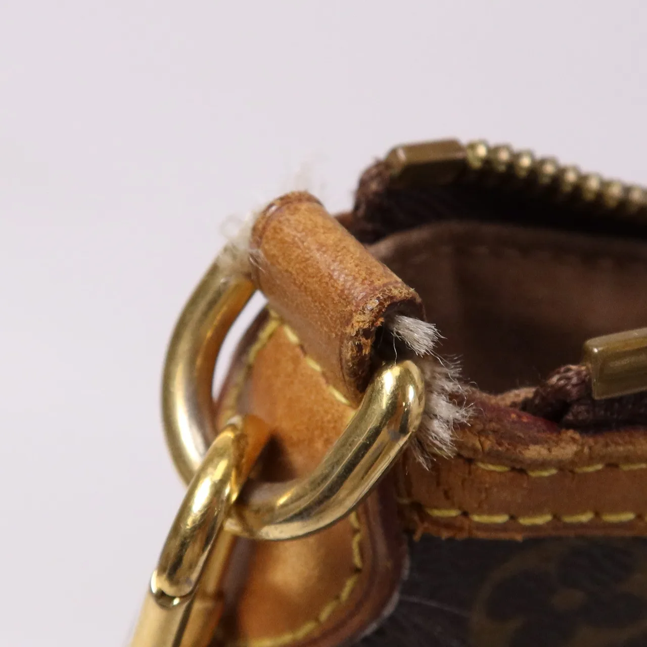 LOUIS VUITTON Palermo M40146 2-Way Bag Coated Canvas 棕色 Coated Canvas Rank B - Thumbnail 15