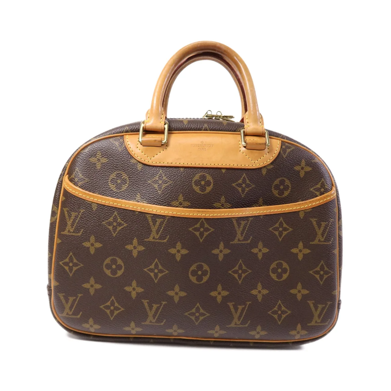 LOUIS VUITTON Trouville M42228 Handbag Coated Canvas 棕色