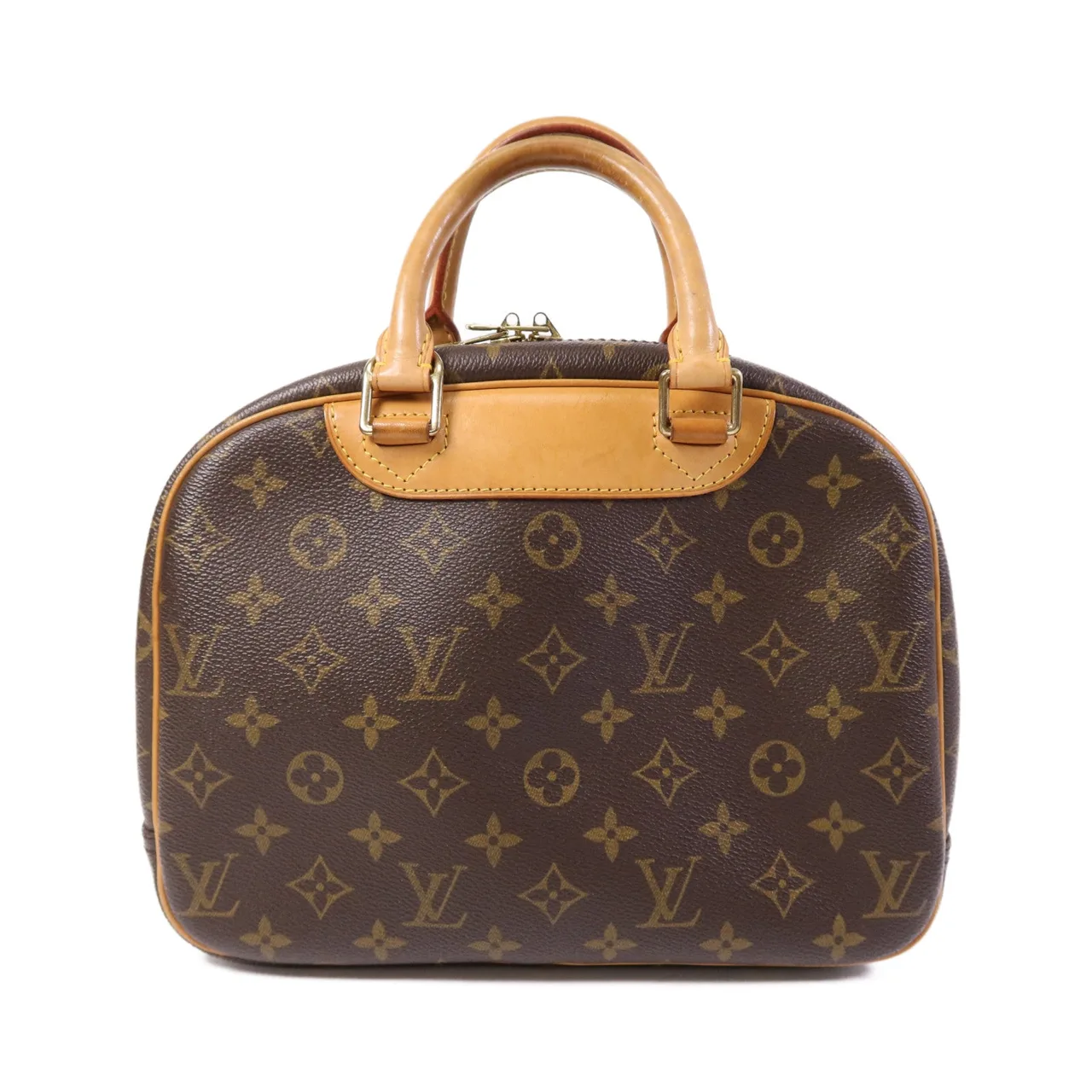 LOUIS VUITTON Trouville M42228 Handbag Coated Canvas 棕色 Coated Canvas Rank B - Thumbnail 3
