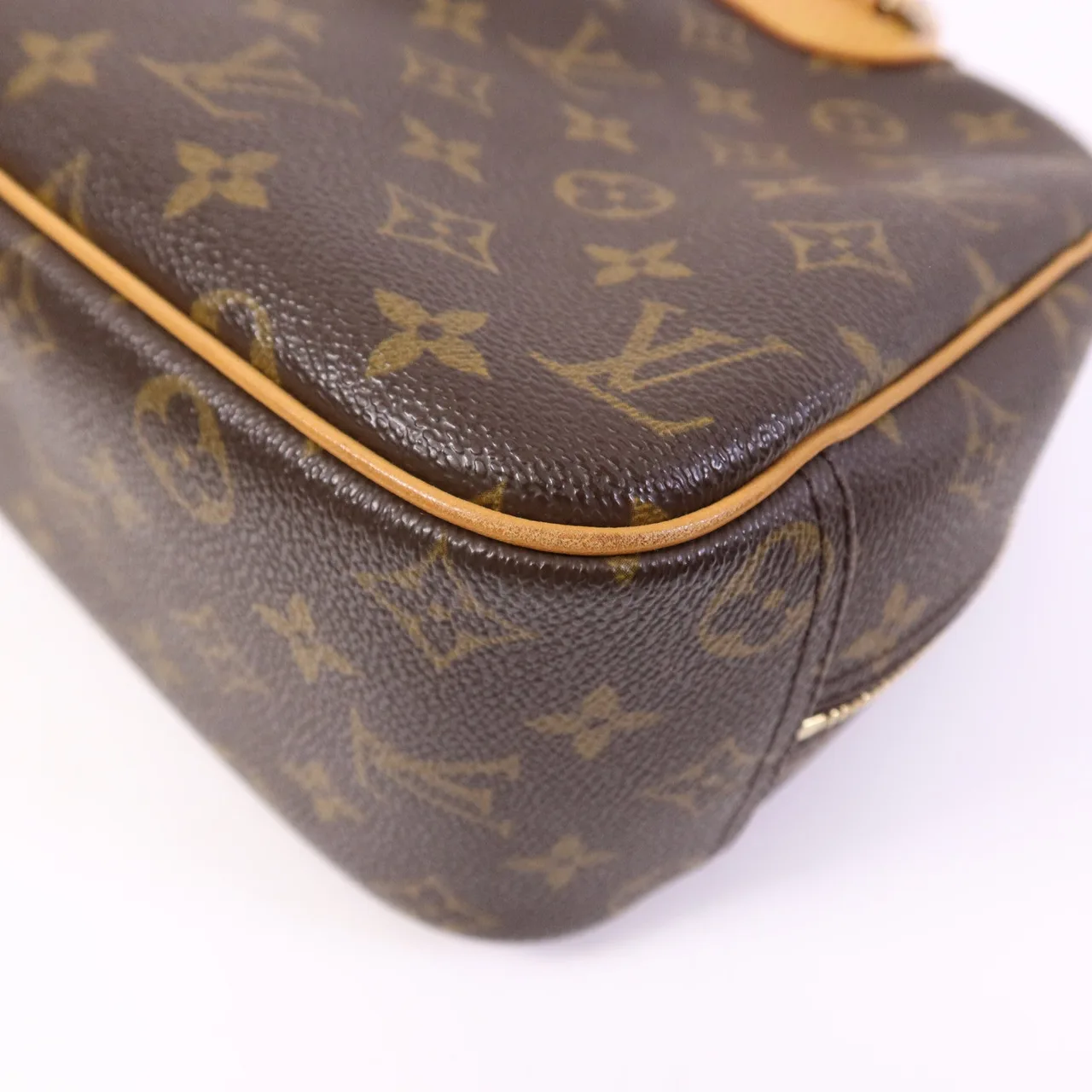 LOUIS VUITTON Trouville M42228 Handbag Coated Canvas 棕色 Coated Canvas Rank B - Thumbnail 7