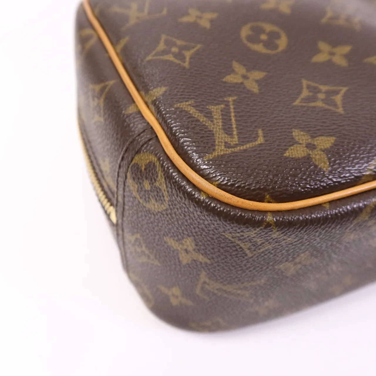 LOUIS VUITTON Trouville M42228 Handbag Coated Canvas 棕色 Coated Canvas Rank B - Thumbnail 8