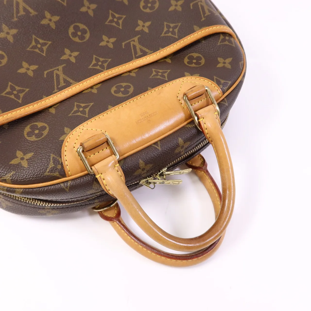 LOUIS VUITTON Trouville M42228 Handbag Coated Canvas 棕色 Coated Canvas Rank B - Thumbnail 9