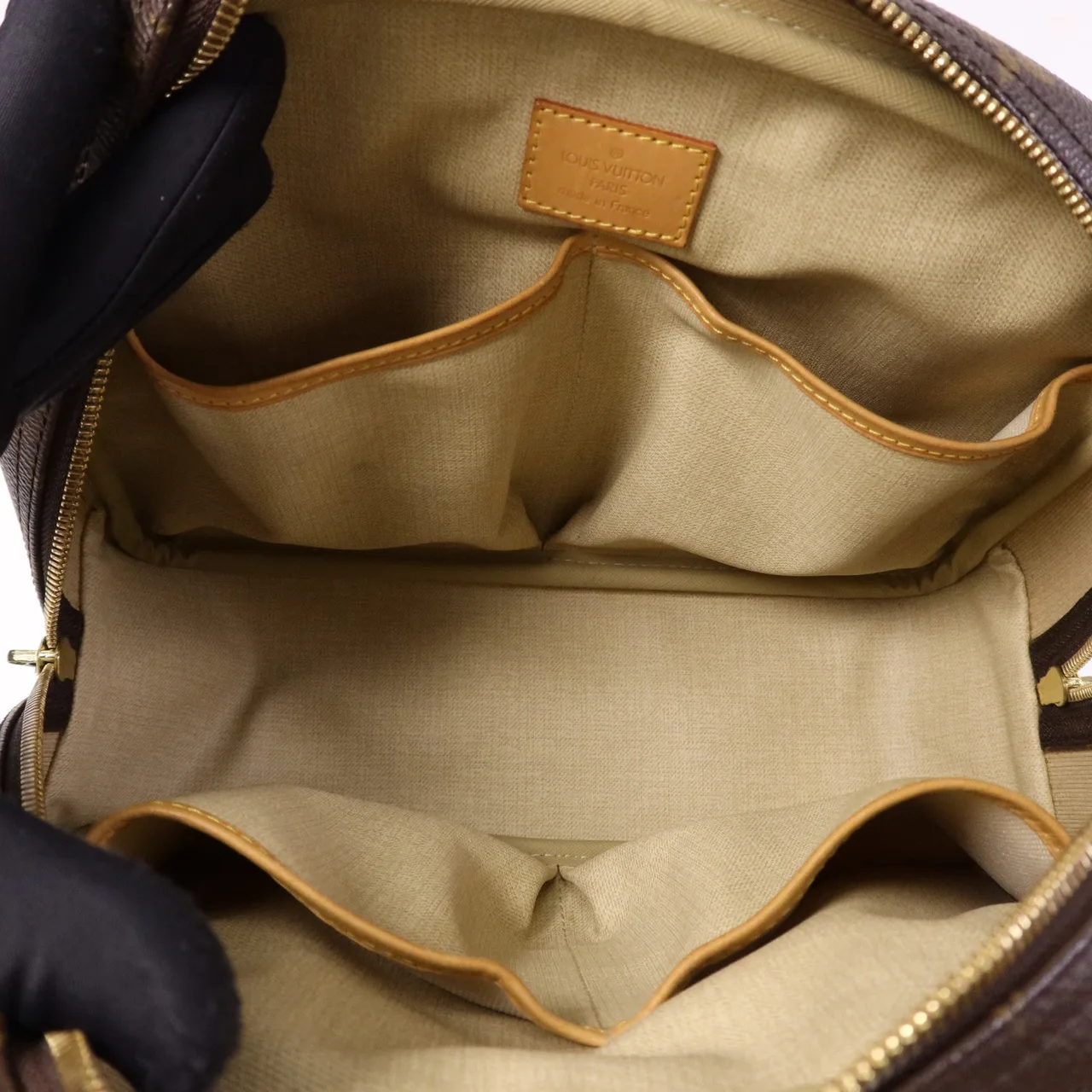 LOUIS VUITTON Trouville M42228 Handbag Coated Canvas 棕色 Coated Canvas Rank B - Thumbnail 12