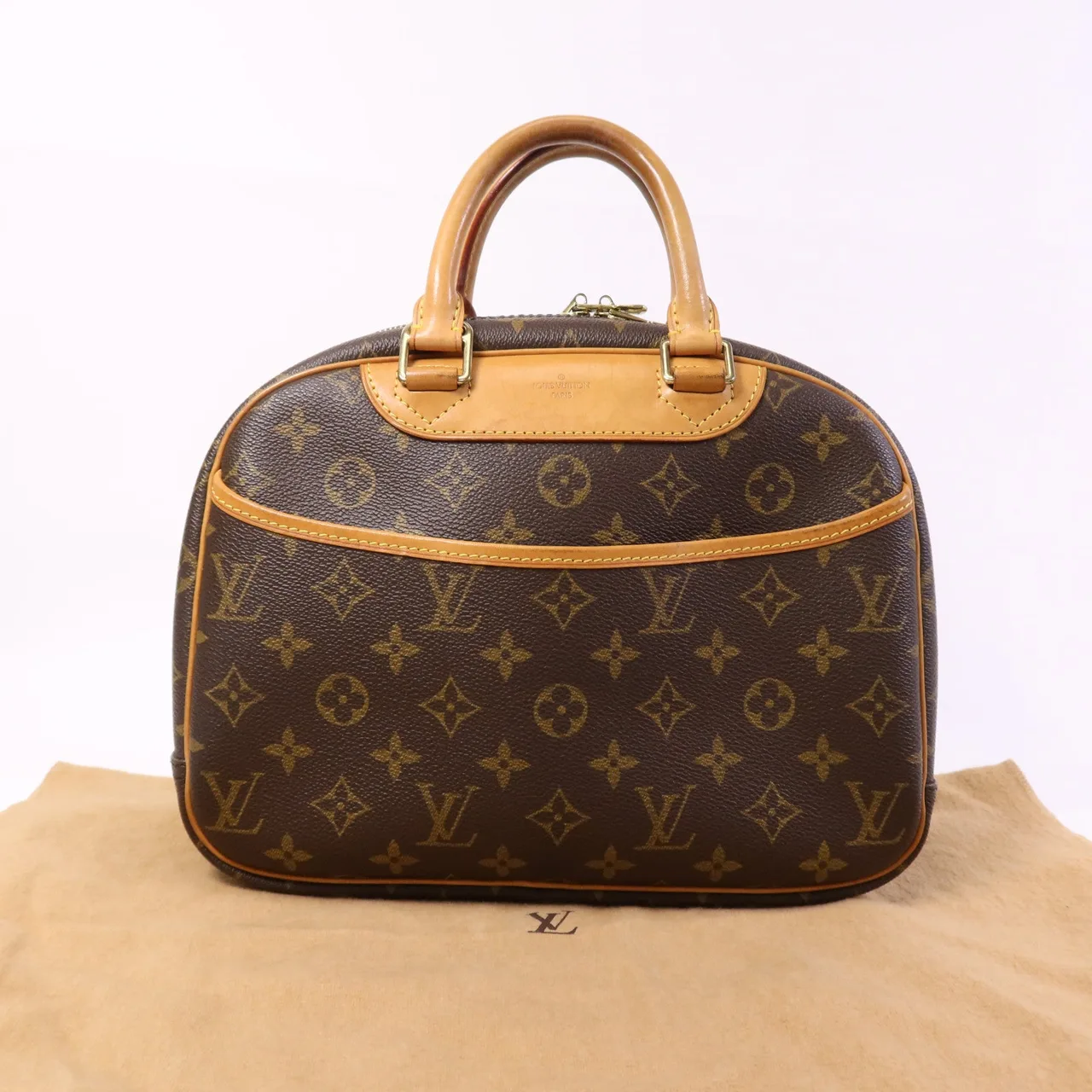 LOUIS VUITTON Trouville M42228 Handbag Coated Canvas 棕色 Coated Canvas Rank B - Thumbnail 20