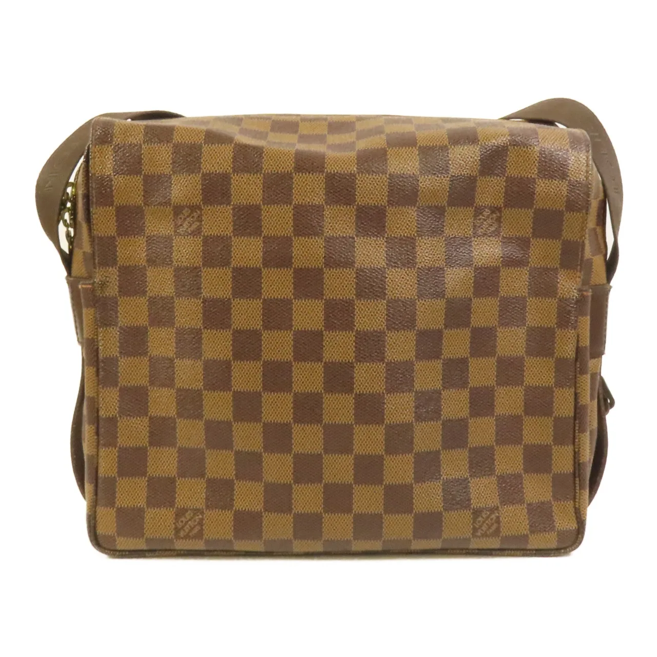 LOUIS VUITTON Naviglio N45255 Shoulder Bag Coated Canvas 棕色 Coated Canvas Rank B - Thumbnail 2