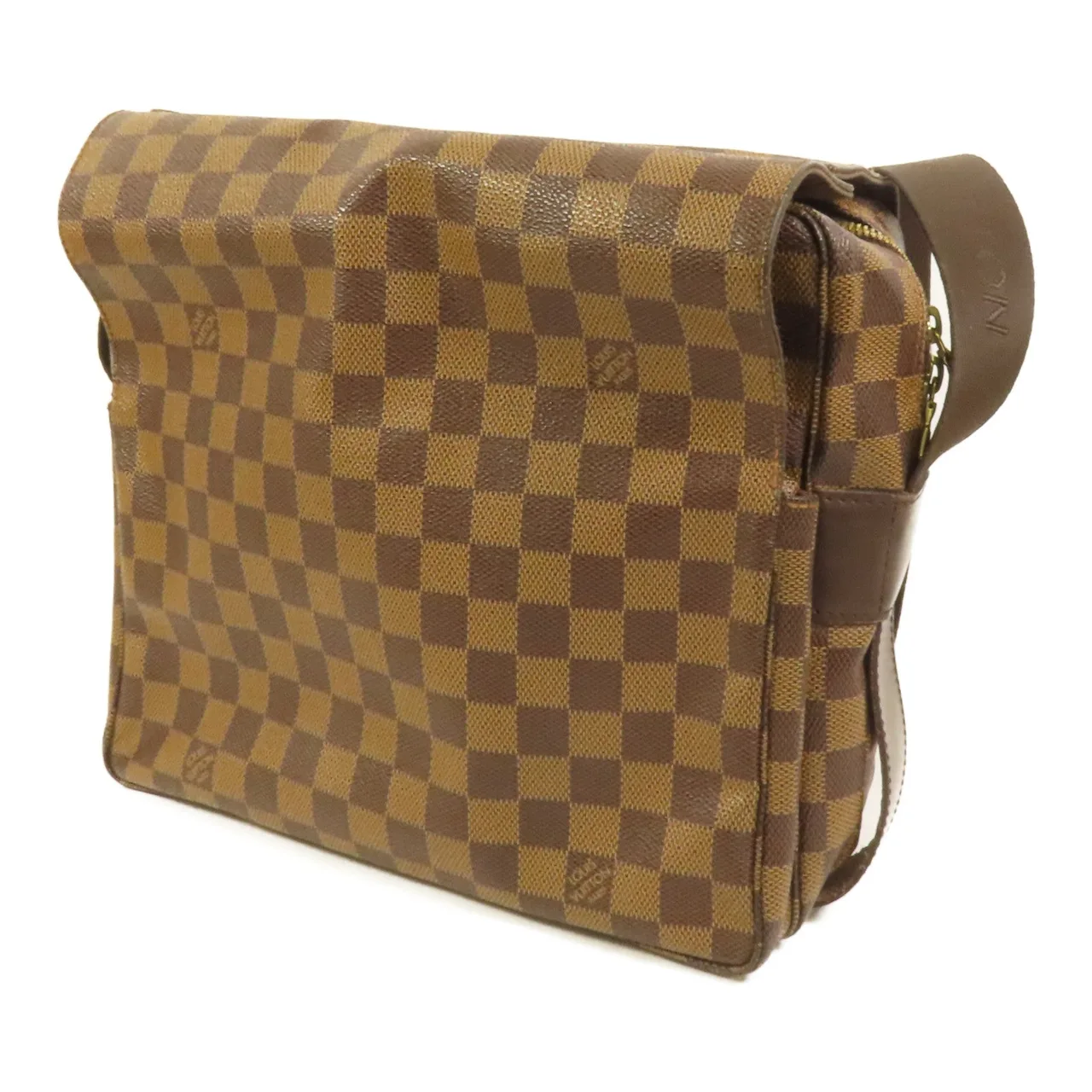 LOUIS VUITTON Naviglio N45255 Shoulder Bag Coated Canvas 棕色 Coated Canvas Rank B - Thumbnail 3