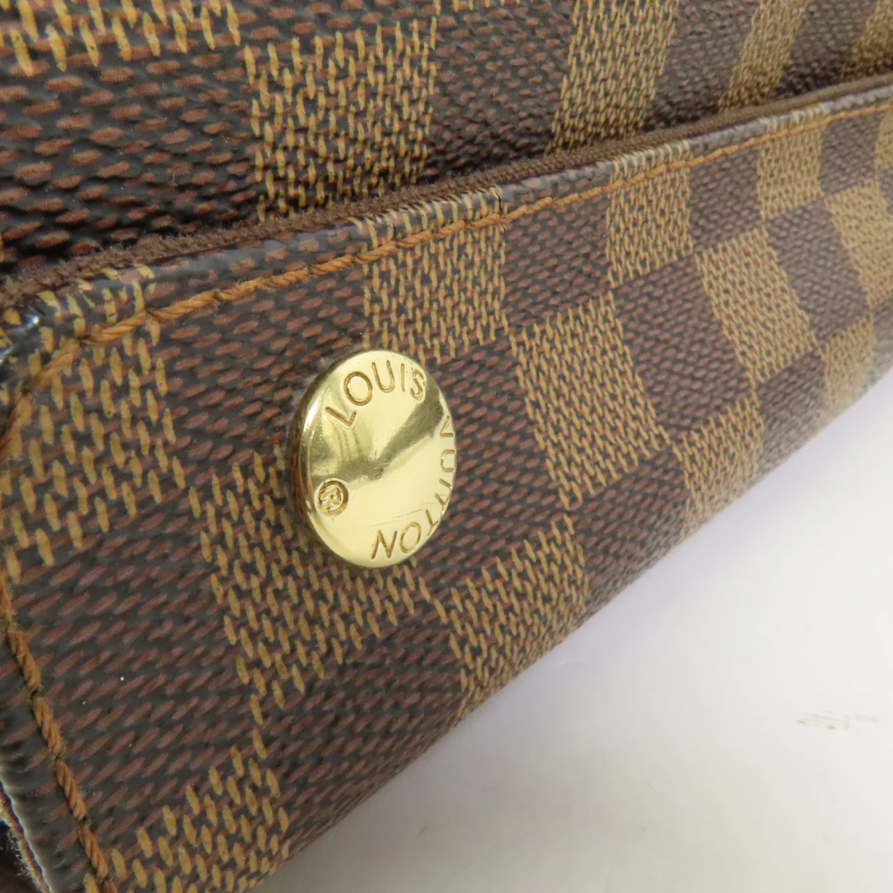 LOUIS VUITTON Naviglio N45255 Shoulder Bag Coated Canvas 棕色 Coated Canvas Rank B - Thumbnail 6