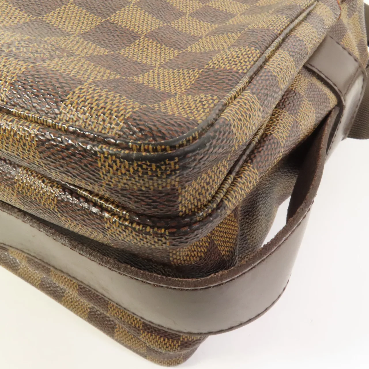 LOUIS VUITTON Naviglio N45255 Shoulder Bag Coated Canvas 棕色 Coated Canvas Rank B - Thumbnail 12