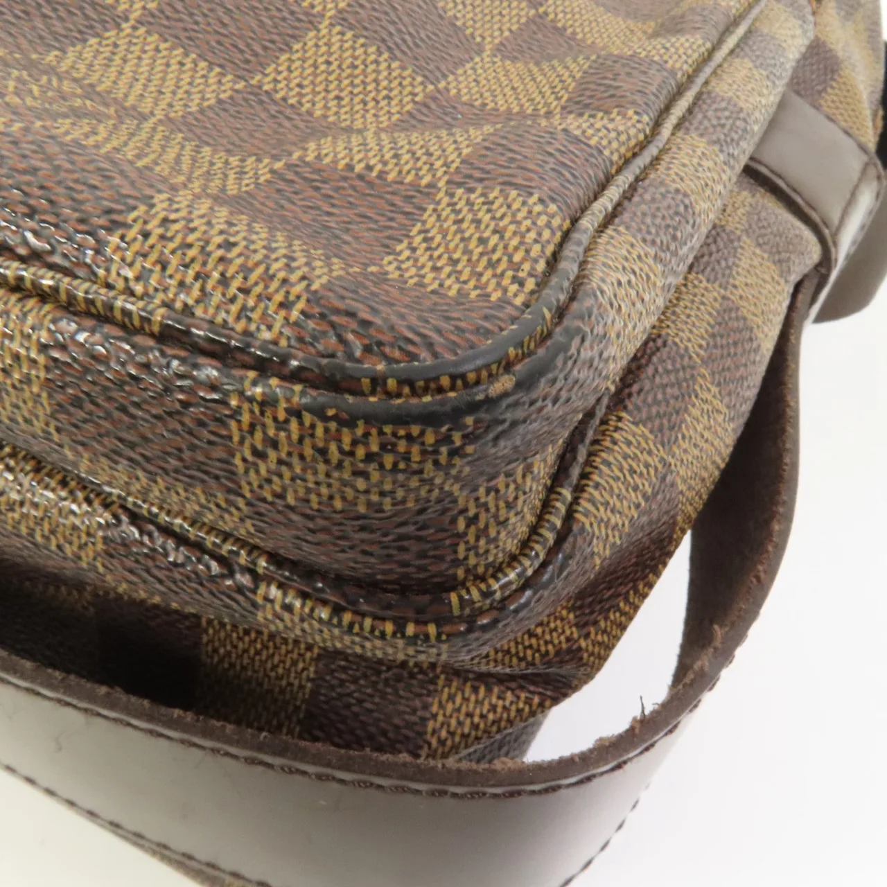 LOUIS VUITTON Naviglio N45255 Shoulder Bag Coated Canvas 棕色 Coated Canvas Rank B - Thumbnail 13