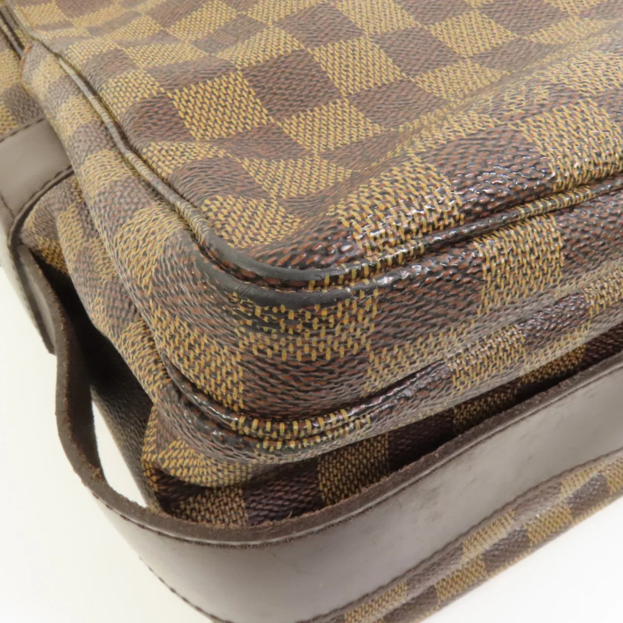 LOUIS VUITTON Naviglio N45255 Shoulder Bag Coated Canvas 棕色 Coated Canvas Rank B - Thumbnail 14