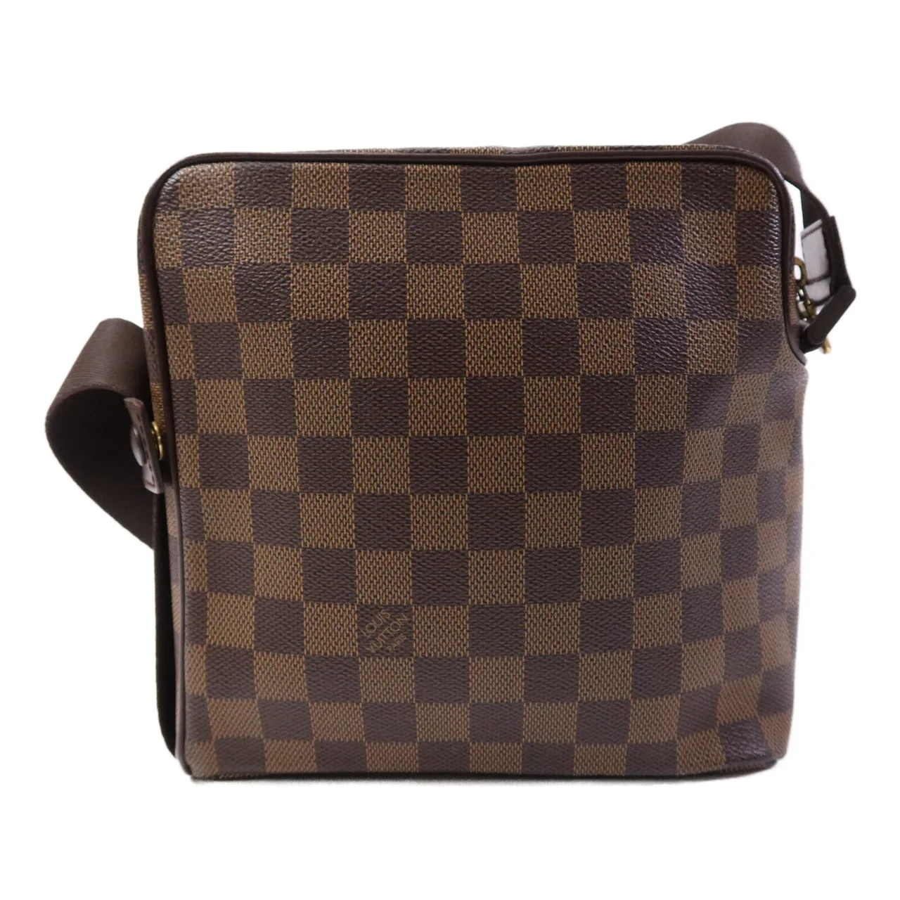 LOUIS VUITTON Olaf N41442 Shoulder Bag Coated Canvas 棕色 Coated Canvas Rank B - Thumbnail 2