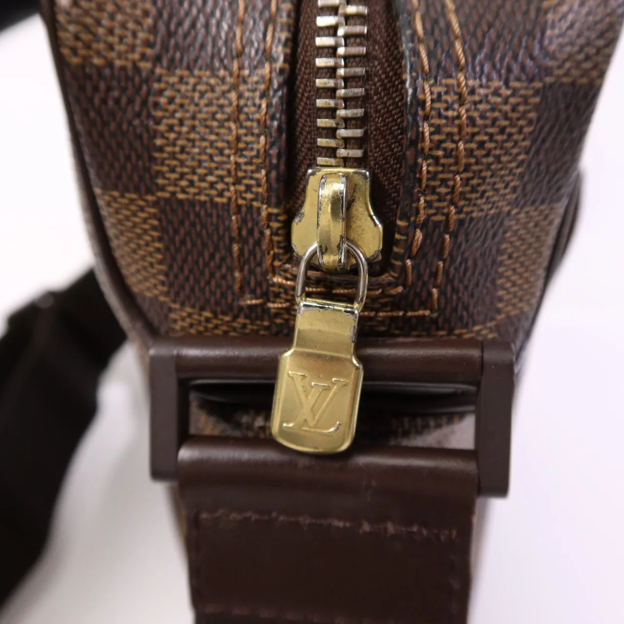 LOUIS VUITTON Olaf N41442 Shoulder Bag Coated Canvas 棕色 Coated Canvas Rank B - Thumbnail 7