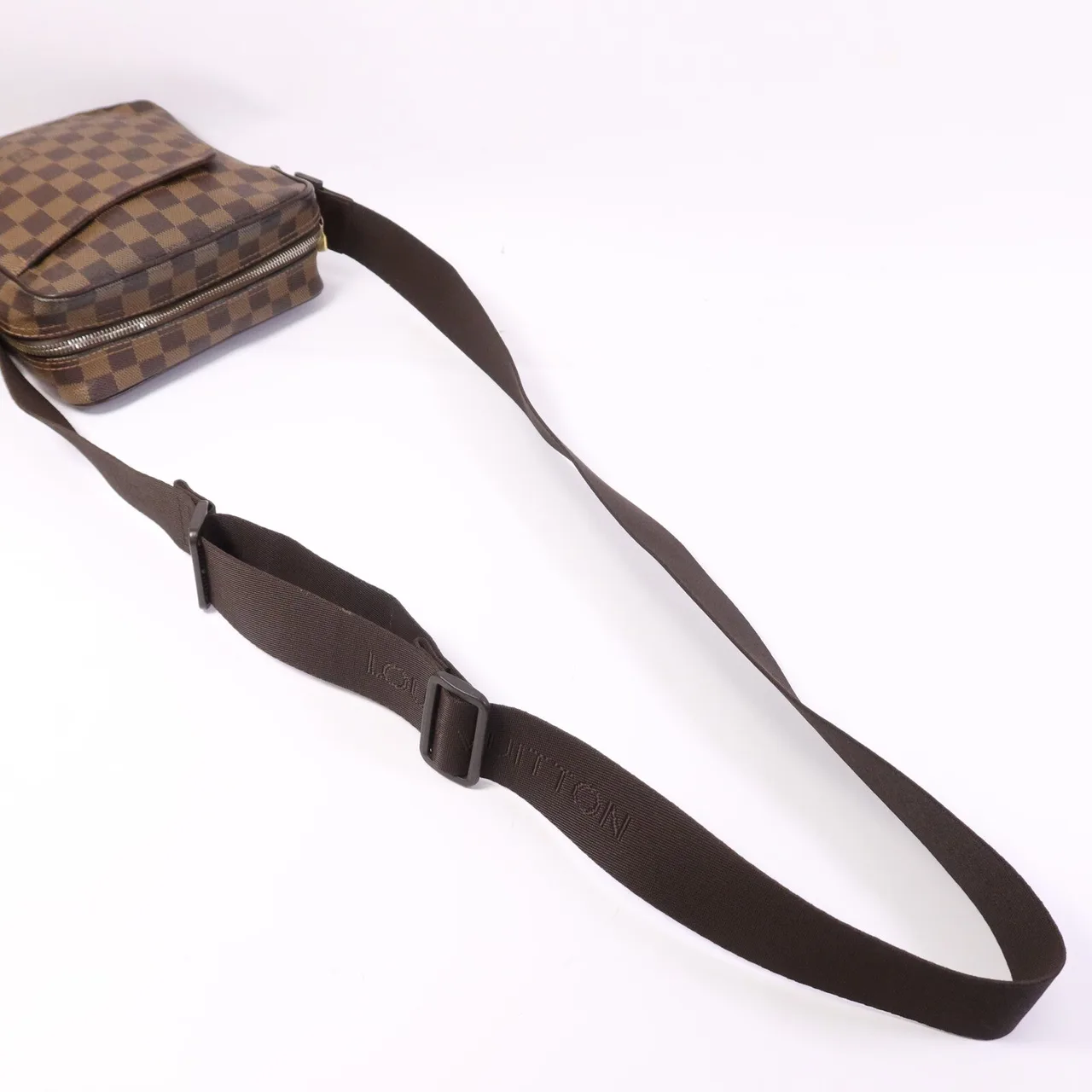 LOUIS VUITTON Olaf N41442 Shoulder Bag Coated Canvas 棕色 Coated Canvas Rank B - Thumbnail 9