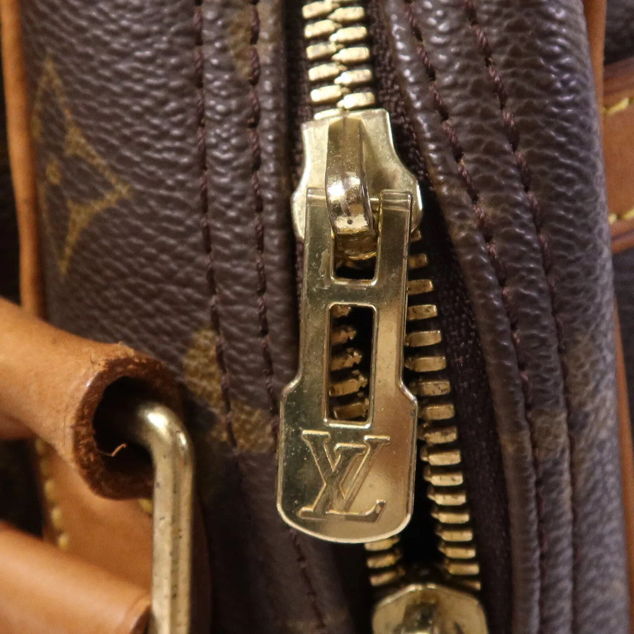 LOUIS VUITTON Reporter M45252 Shoulder Bag Coated Canvas 棕色 Coated Canvas Rank B - Thumbnail 8