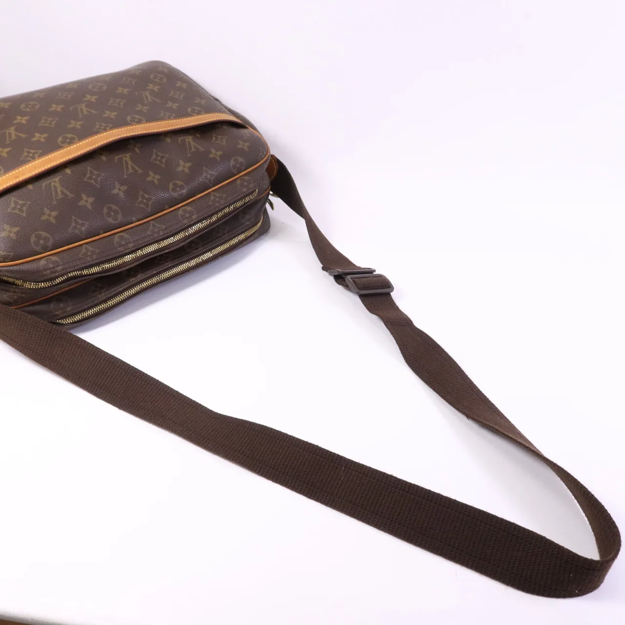 LOUIS VUITTON Reporter M45252 Shoulder Bag Coated Canvas 棕色 Coated Canvas Rank B - Thumbnail 10