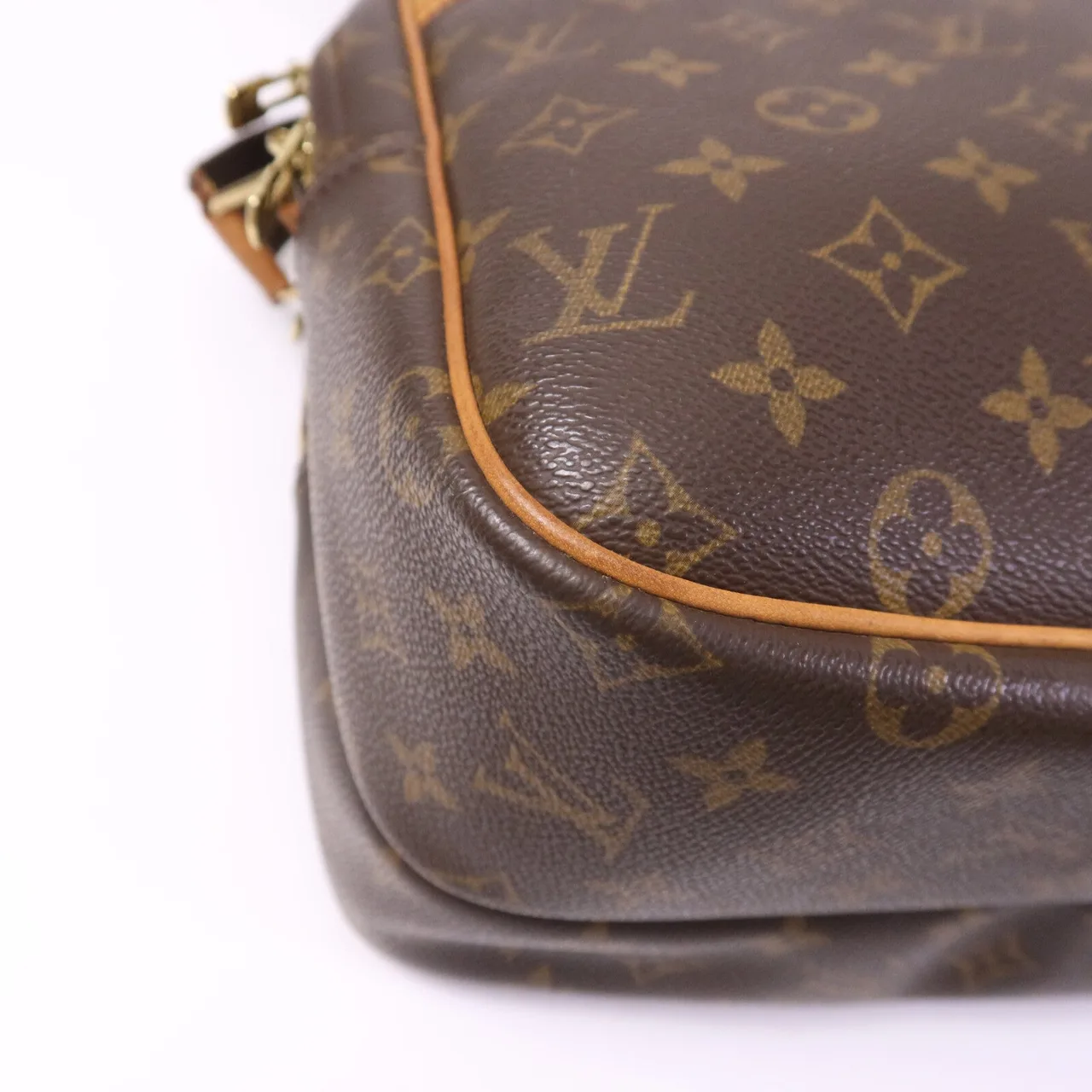 LOUIS VUITTON Reporter M45252 Shoulder Bag Coated Canvas 棕色 Coated Canvas Rank B - Thumbnail 12